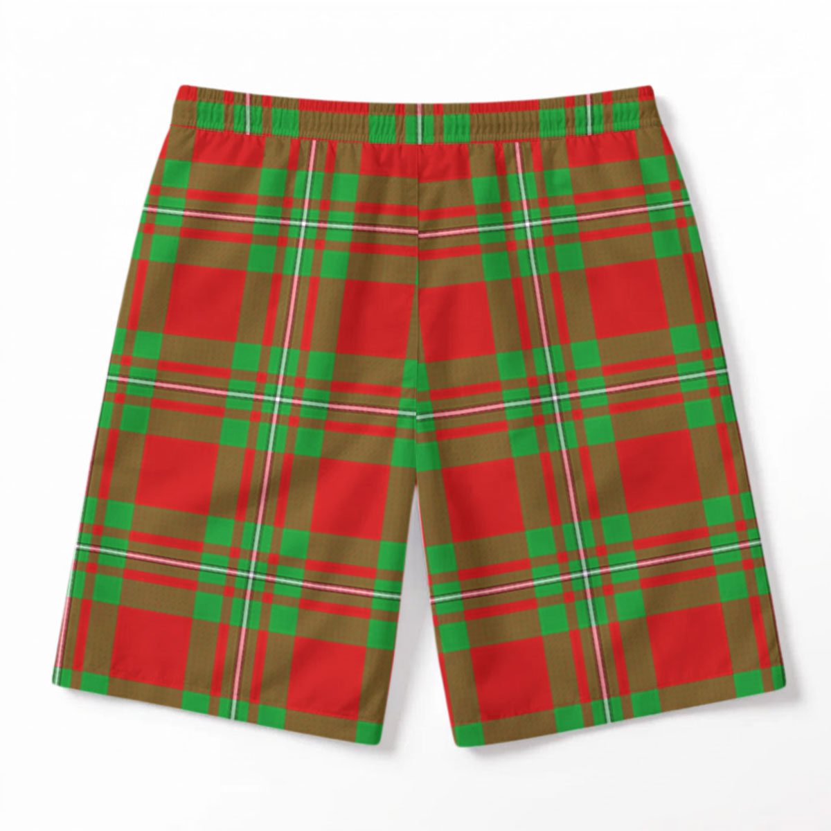 McGregor Modern Tartan Crest Men's Beach Shorts