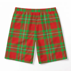 McGregor Modern Tartan Crest Men's Beach Shorts