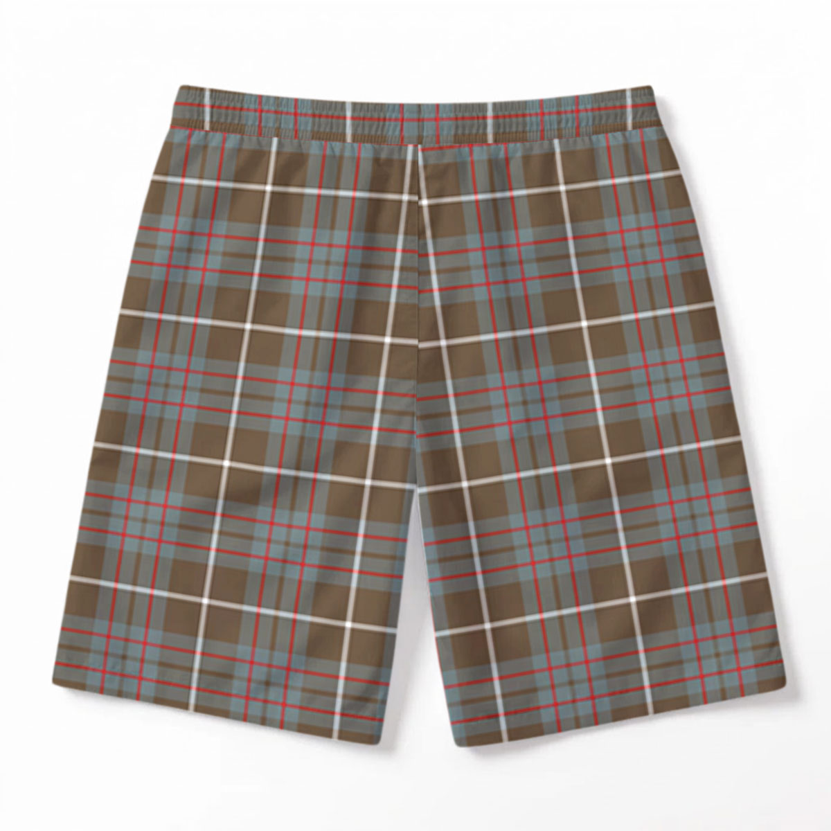 McIntyre Hunting Weathered Tartan Crest Men's Beach Shorts