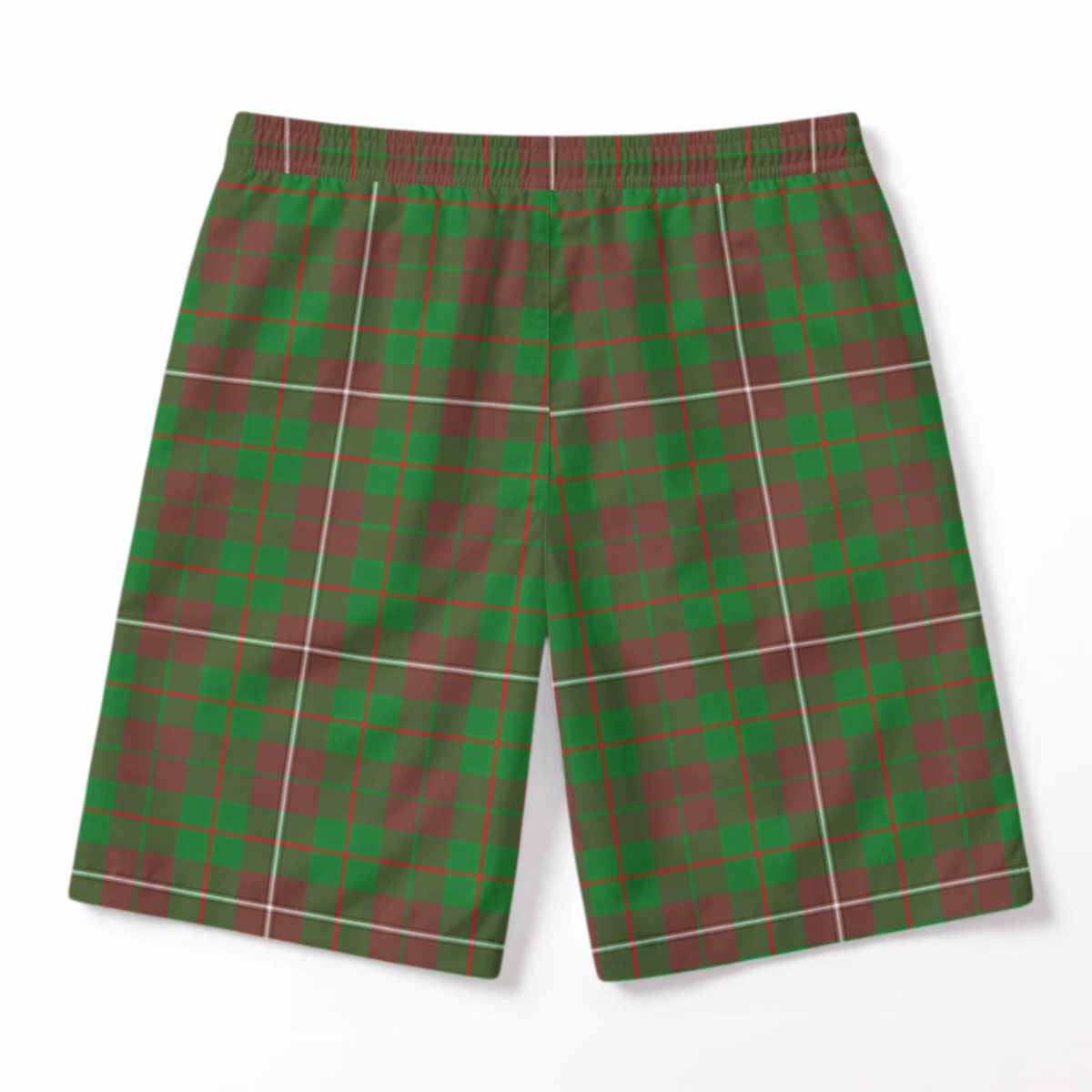 McKinnon Hunting Modern Tartan Crest Men's Beach Shorts