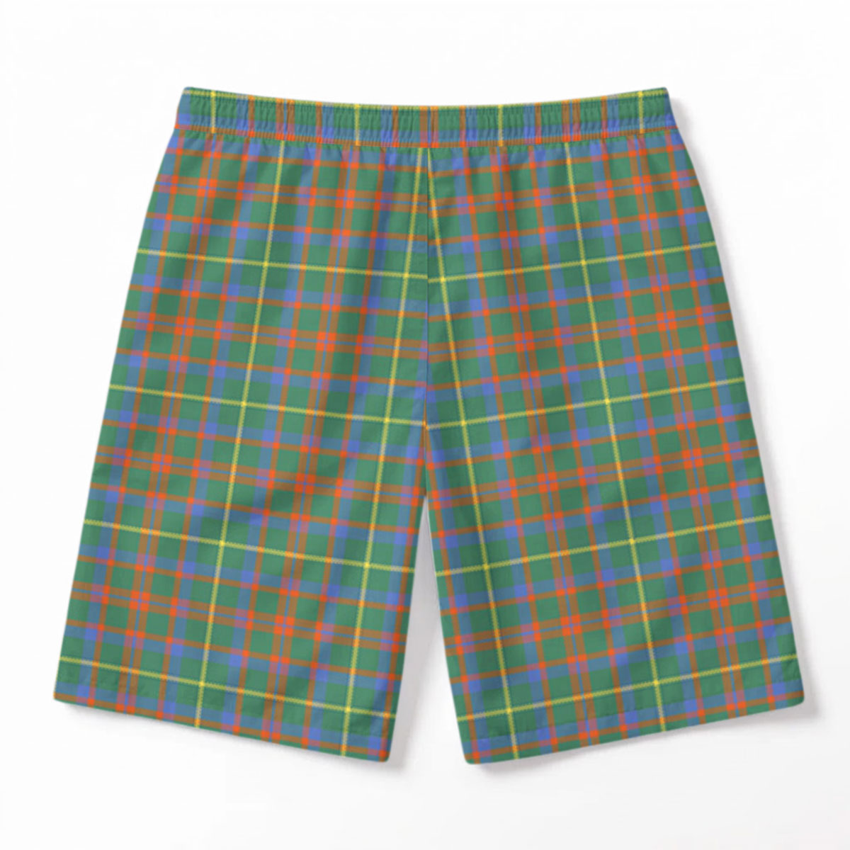 McKintosh Hunting Ancient Tartan Crest Men's Beach Shorts