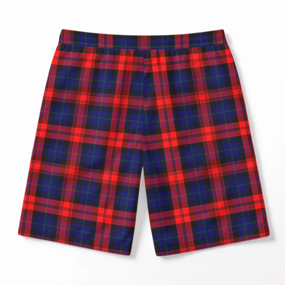 McLachlan Modern Tartan Crest Men's Beach Shorts