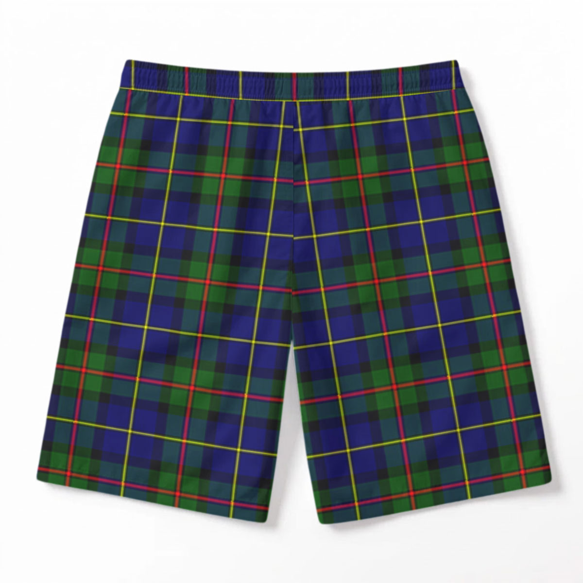 McLeod of Harris Modern Tartan Crest Men's Beach Shorts