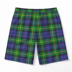 Meldrum Tartan Crest Men's Beach Shorts