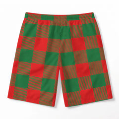 Moncreiffe (or Moncreiff) Tartan Crest Men's Beach Shorts