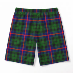 Morrison Modern Tartan Crest Men's Beach Shorts