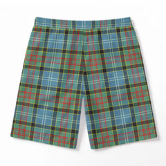 Paisley District Tartan Crest Men's Beach Shorts