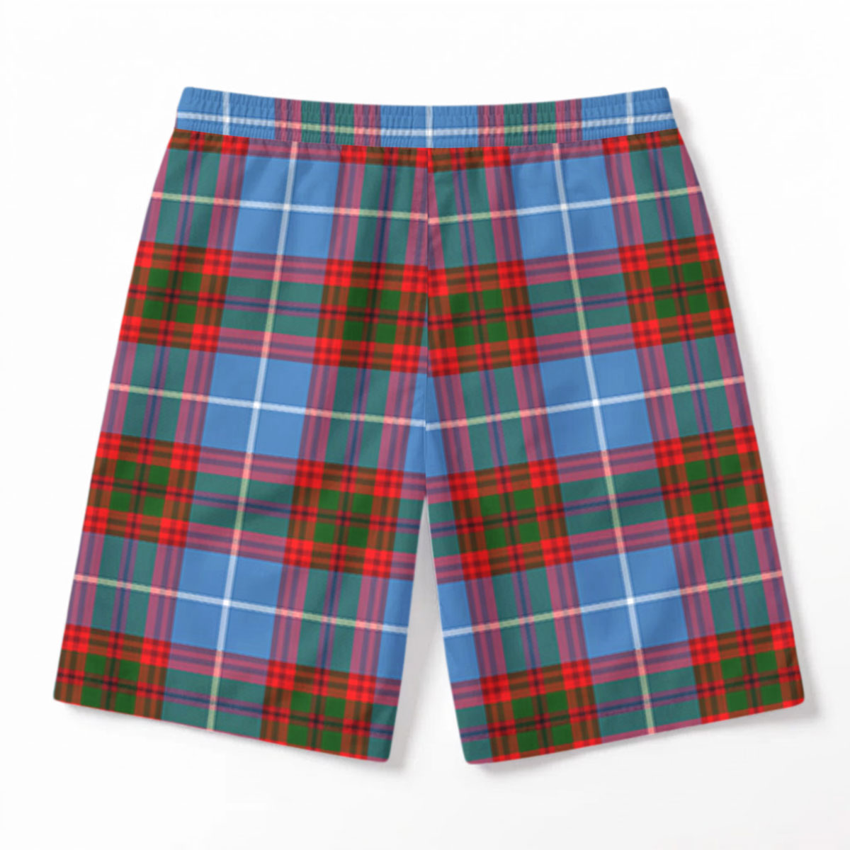 Preston Tartan Crest Men's Beach Shorts