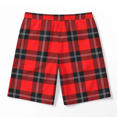 Ramsay Modern Tartan Crest Men's Beach Shorts