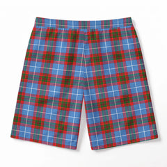 Skirving Tartan Crest Men's Beach Shorts