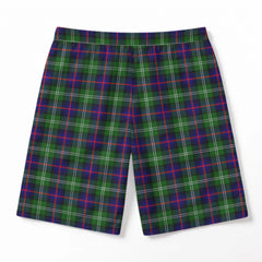 Sutherland Modern Tartan Crest Men's Beach Shorts