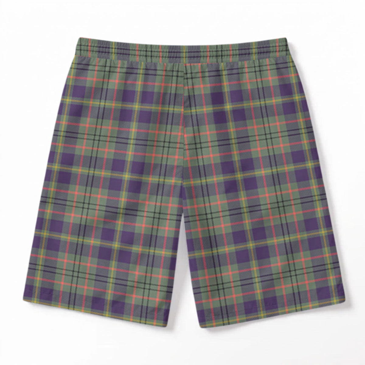 Taylor Weathered Tartan Crest Men's Beach Shorts