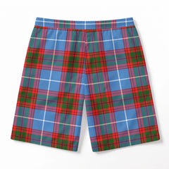 Trotter Tartan Crest Men's Beach Shorts