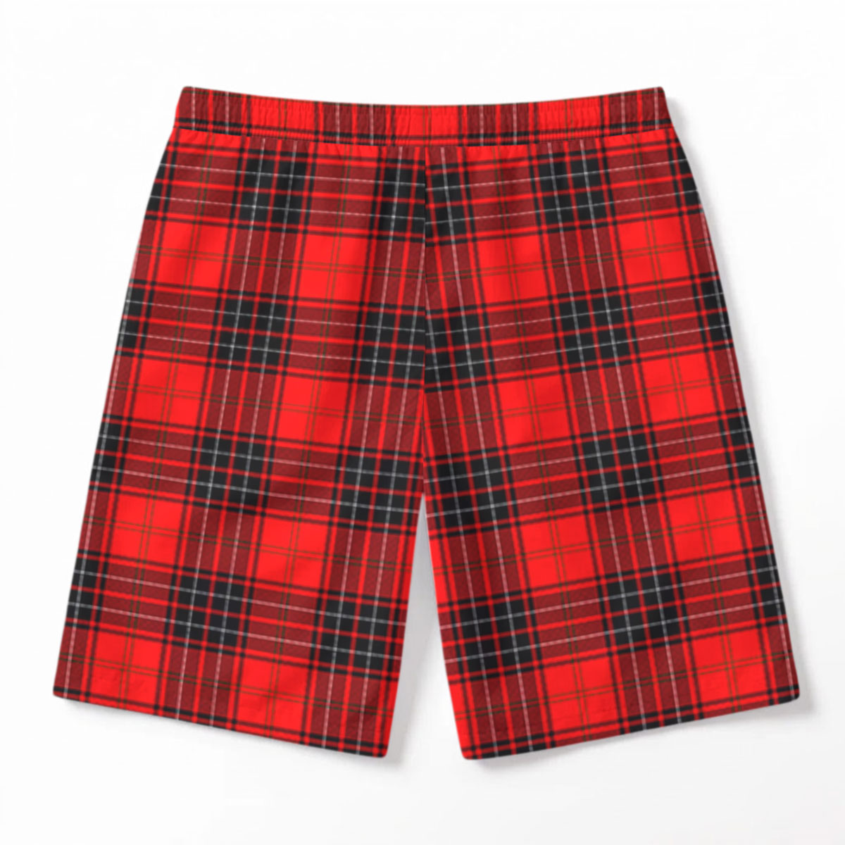 Wemyss Modern Tartan Crest Men's Beach Shorts