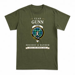 Gunn Ancient Tartan Crest Mischief and Mayhem T-shirt