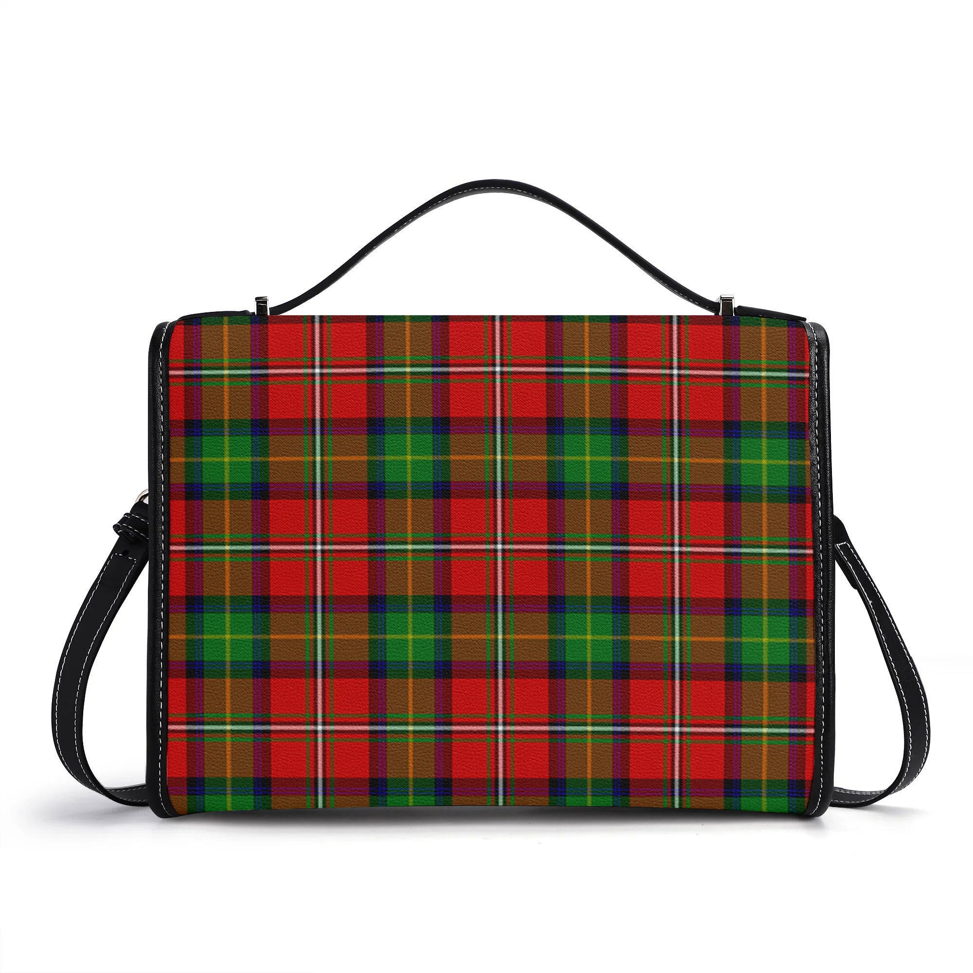 Boyd Modern Tartan Crest Satchel Bag