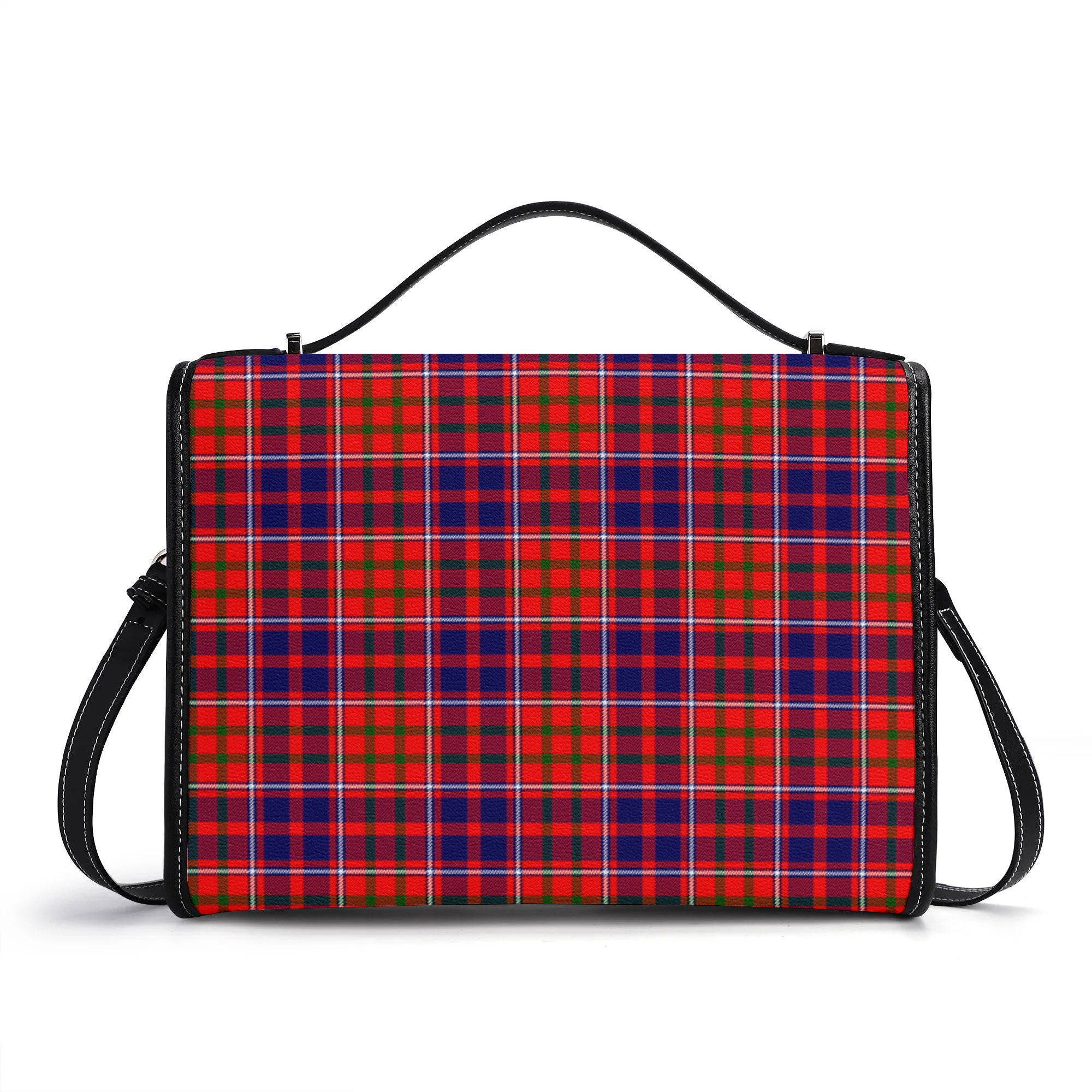 Cameron of Lochiel Modern Tartan Crest Satchel Bag