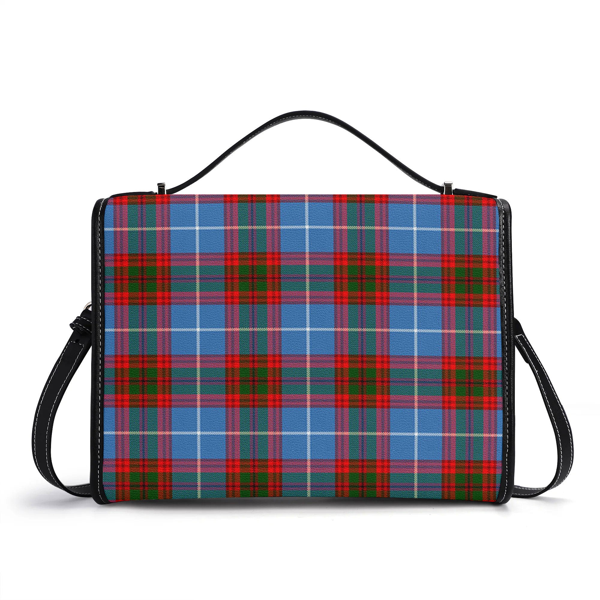 Congilton Tartan Crest Satchel Bag