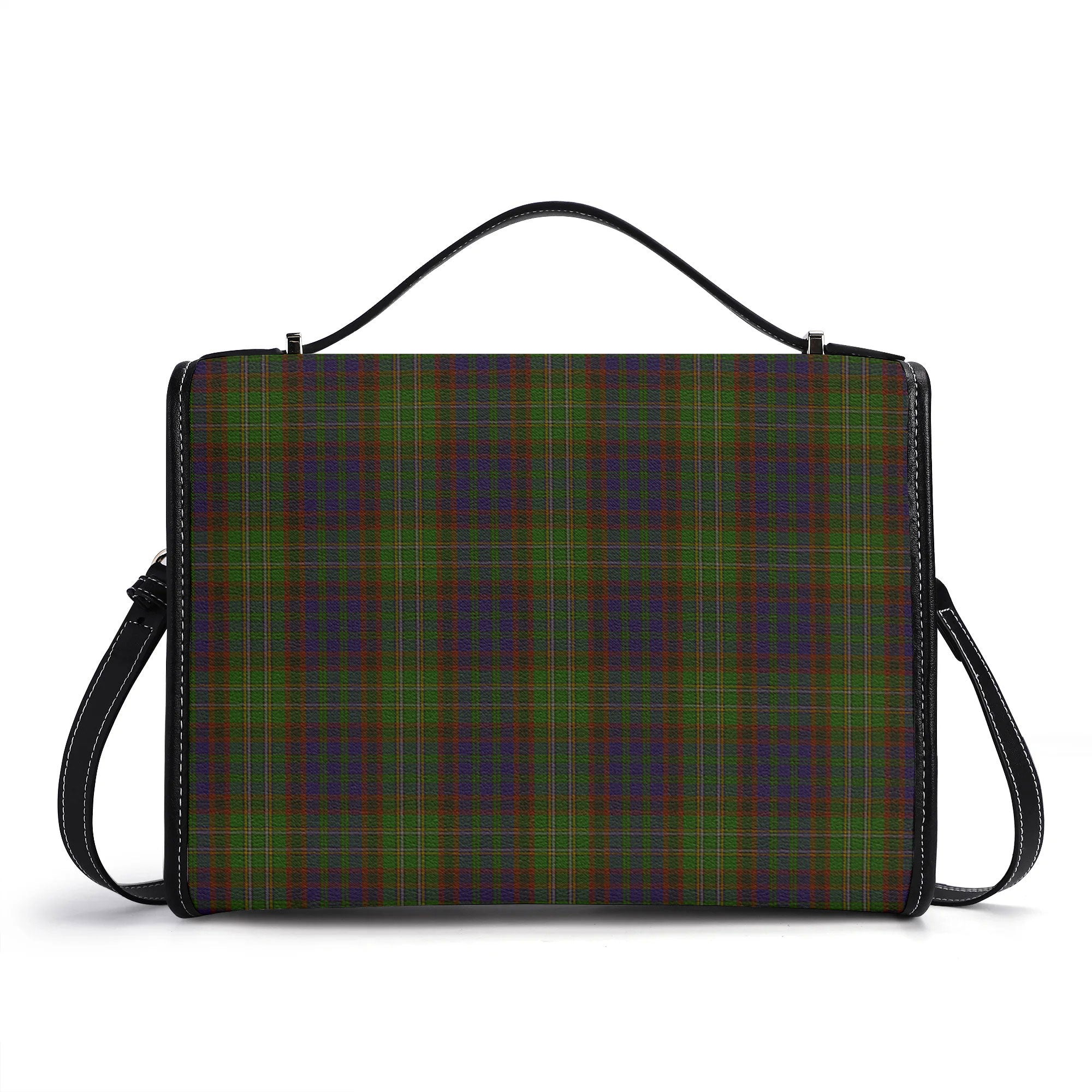 Cunningham Hunting Modern Tartan Crest Satchel Bag