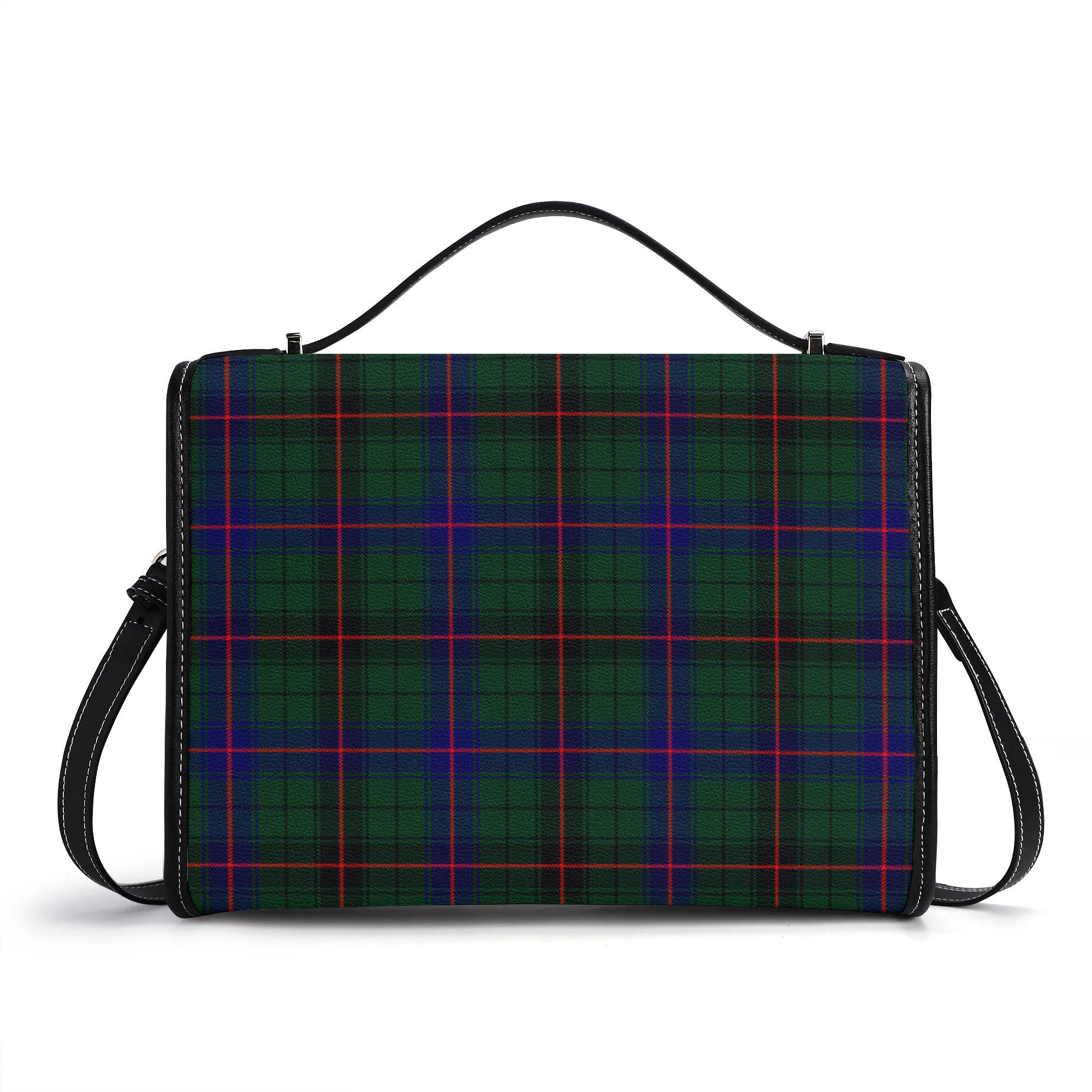 Davidson Modern Tartan Crest Satchel Bag