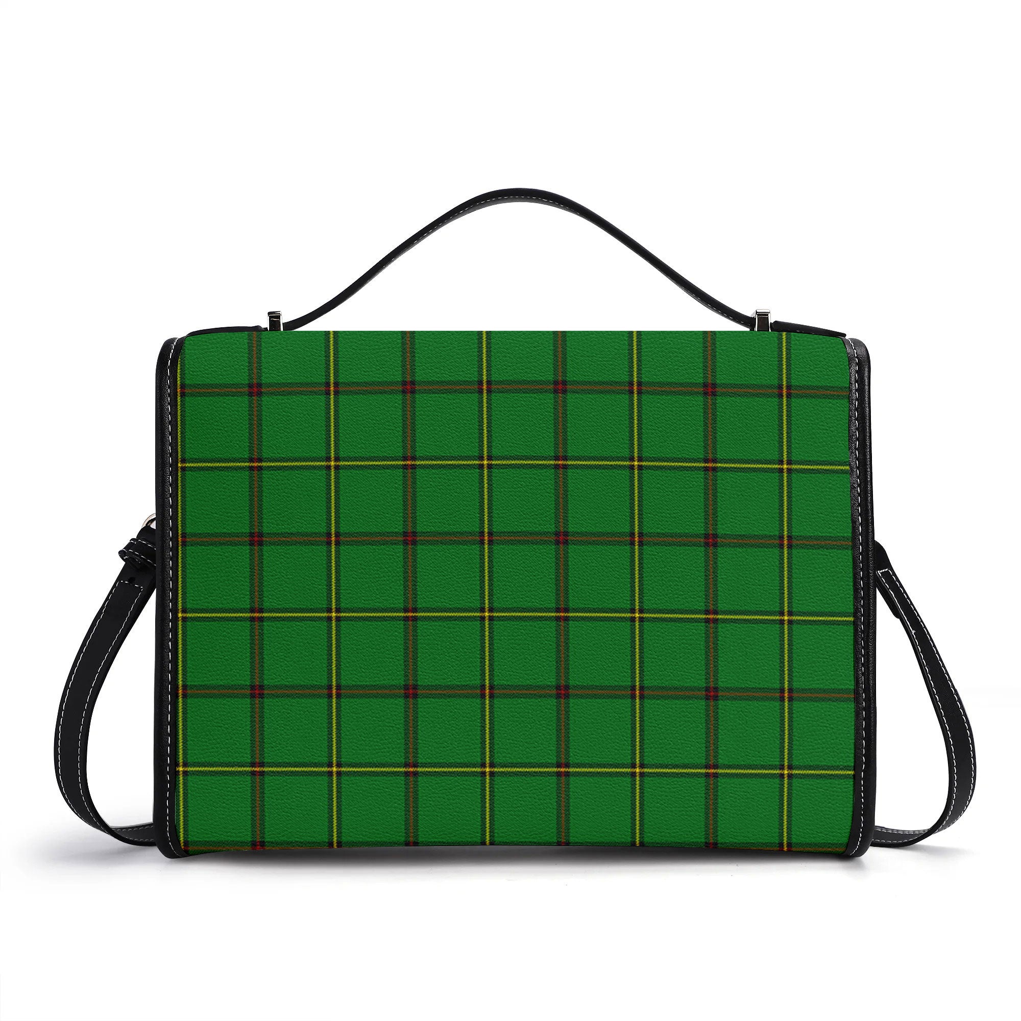 Don Tartan Crest Satchel Bag