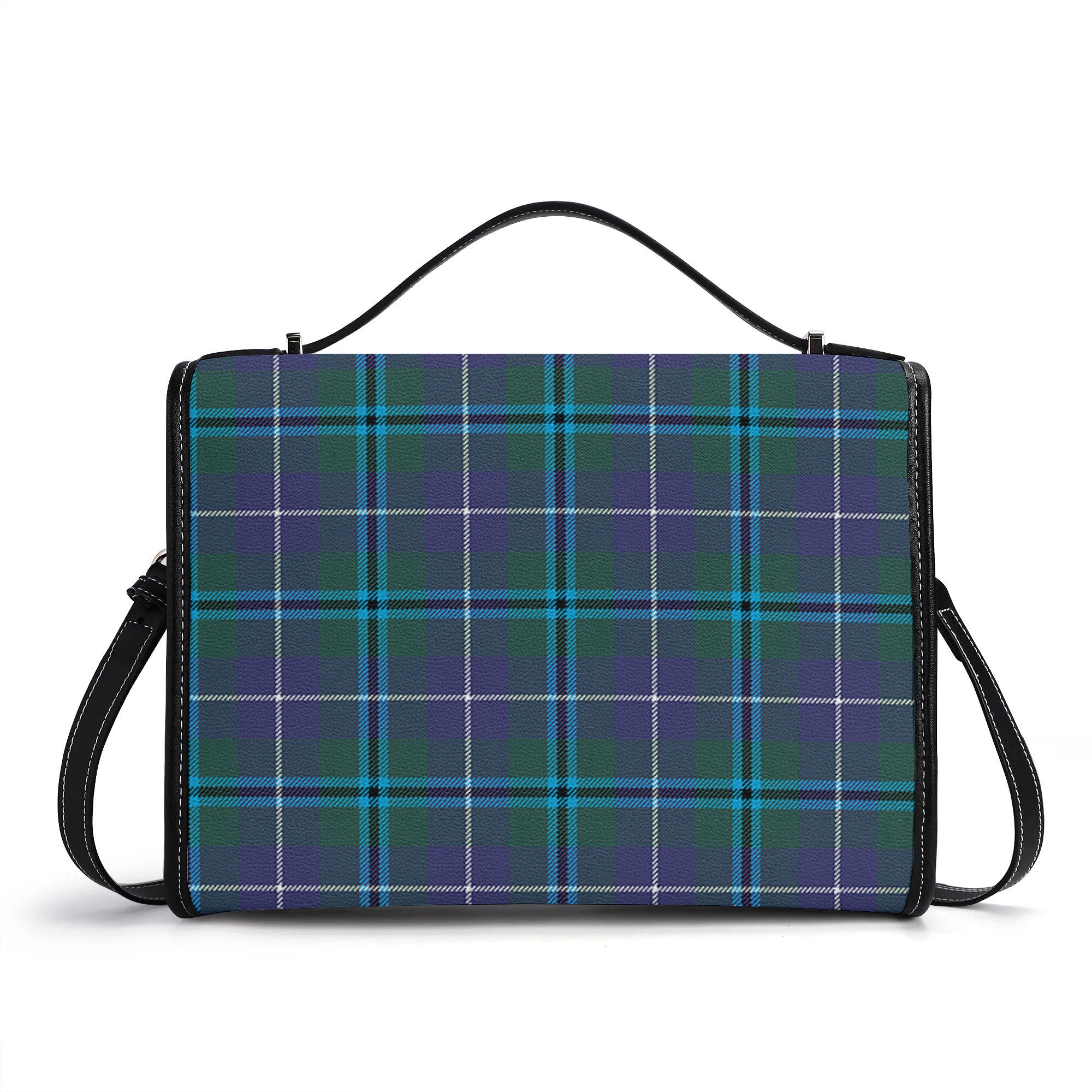 Douglas Modern Tartan Crest Satchel Bag