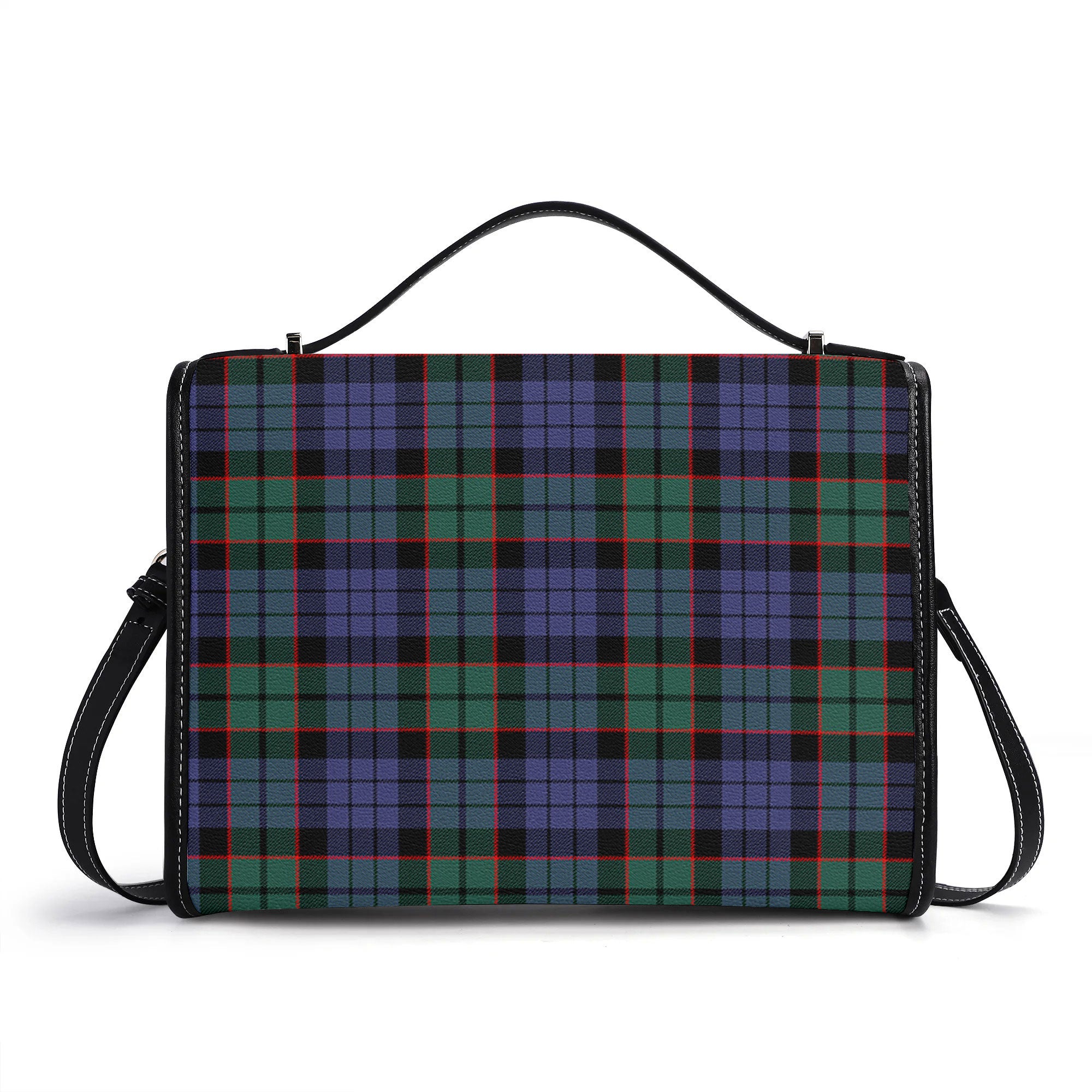 Fletcher Modern Tartan Crest Satchel Bag