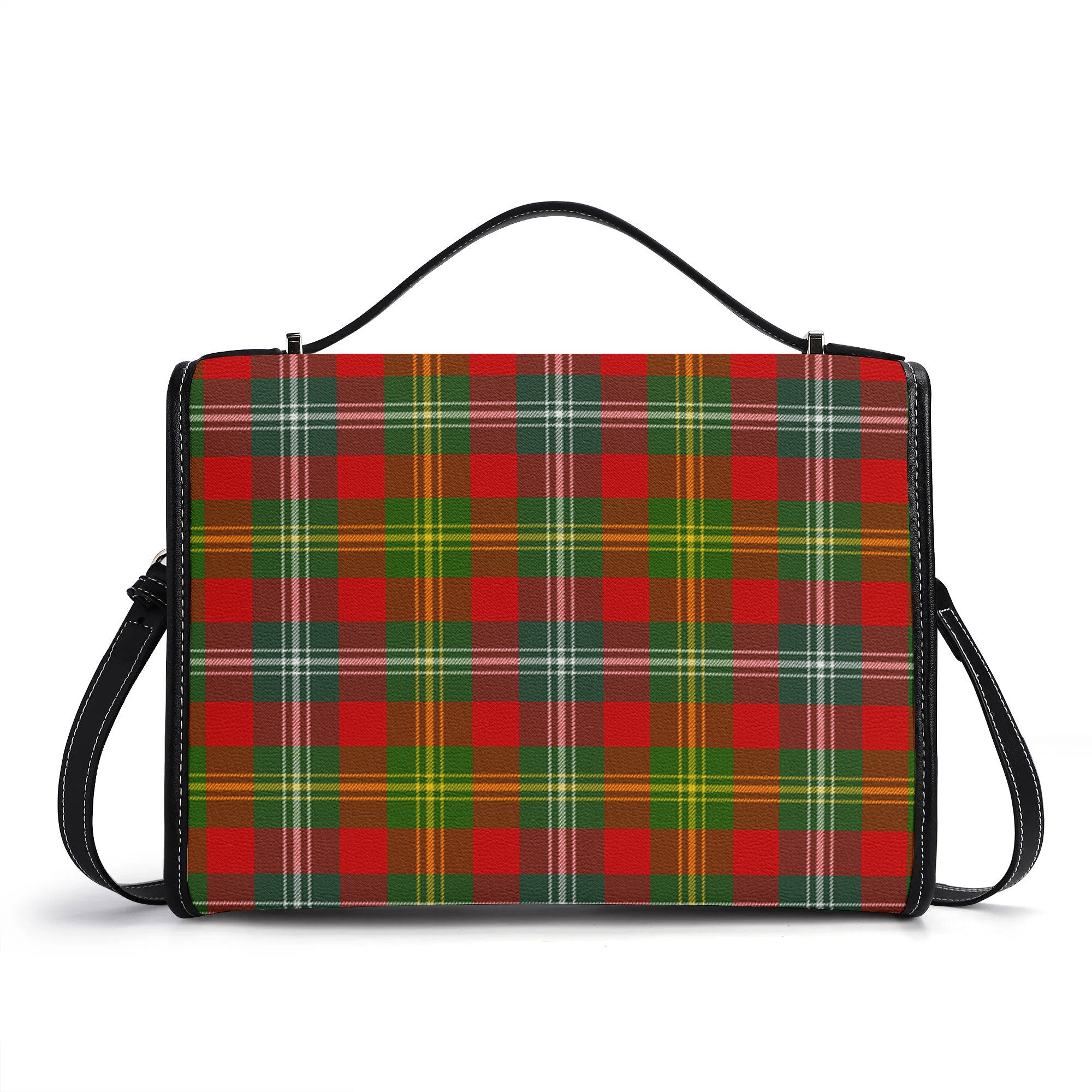 Forrester Tartan Crest Satchel Bag