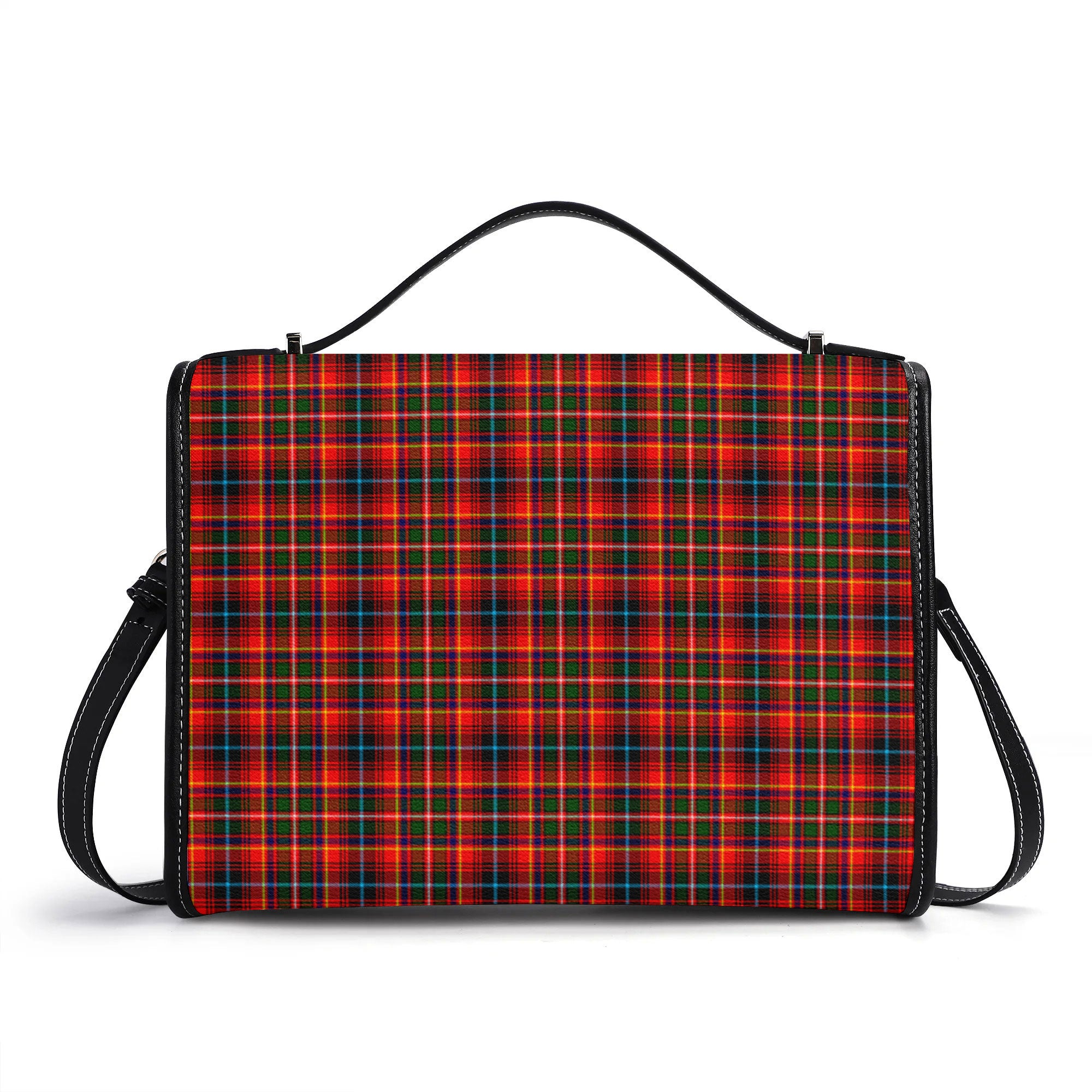 Innes Modern Tartan Crest Satchel Bag