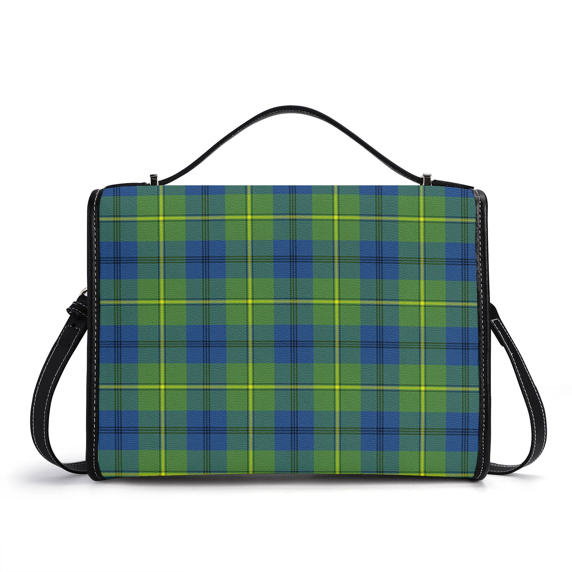 Johnson Ancient Tartan Crest Satchel Bag