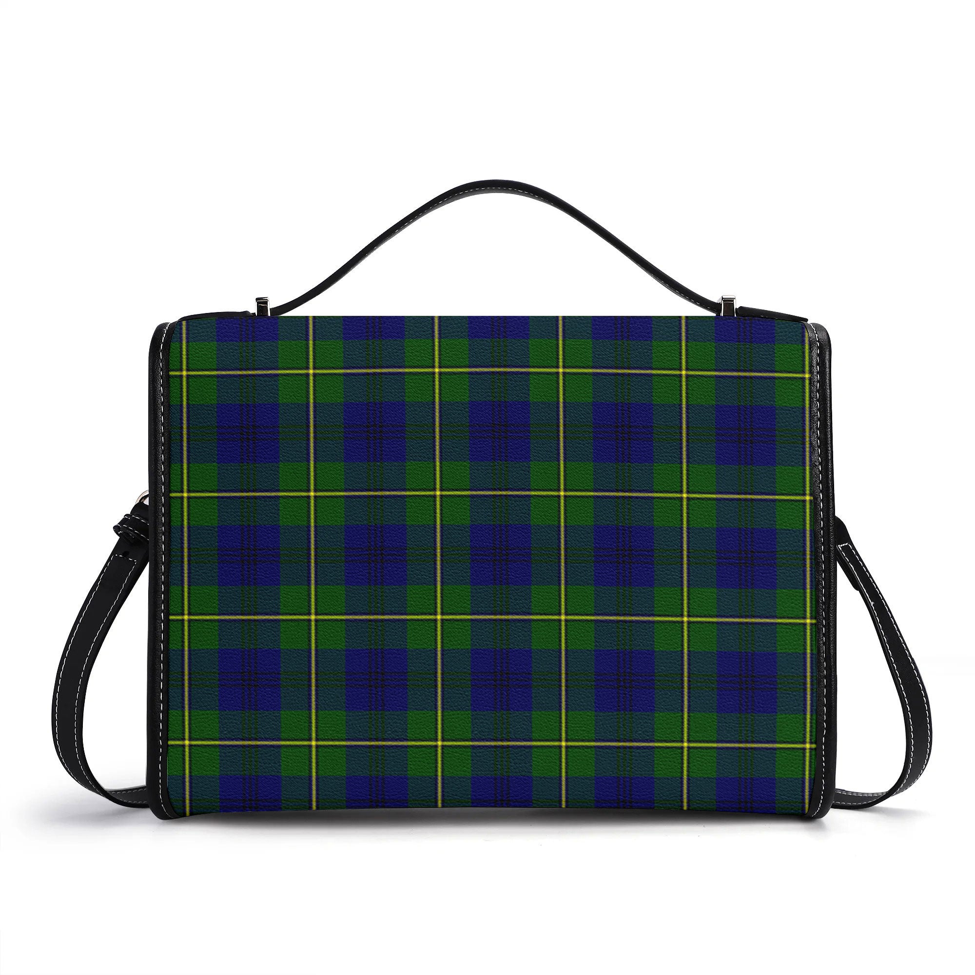Johnstone Modern Tartan Crest Satchel Bag
