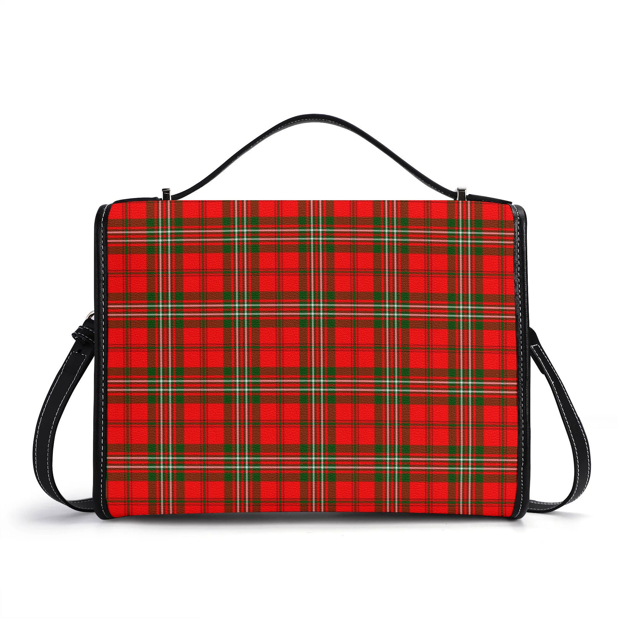 Langlands Tartan Crest Satchel Bag