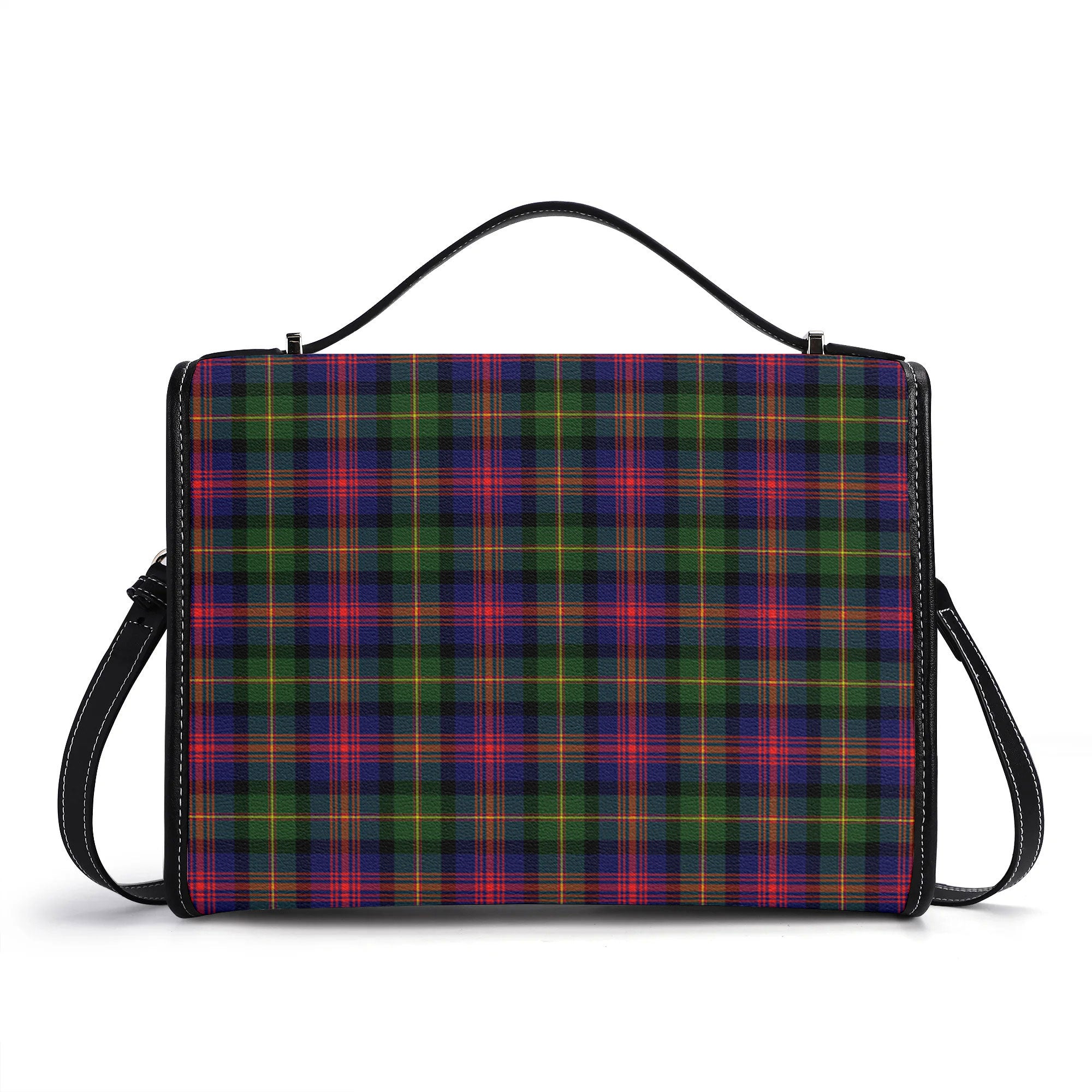 Logan Modern Tartan Crest Satchel Bag