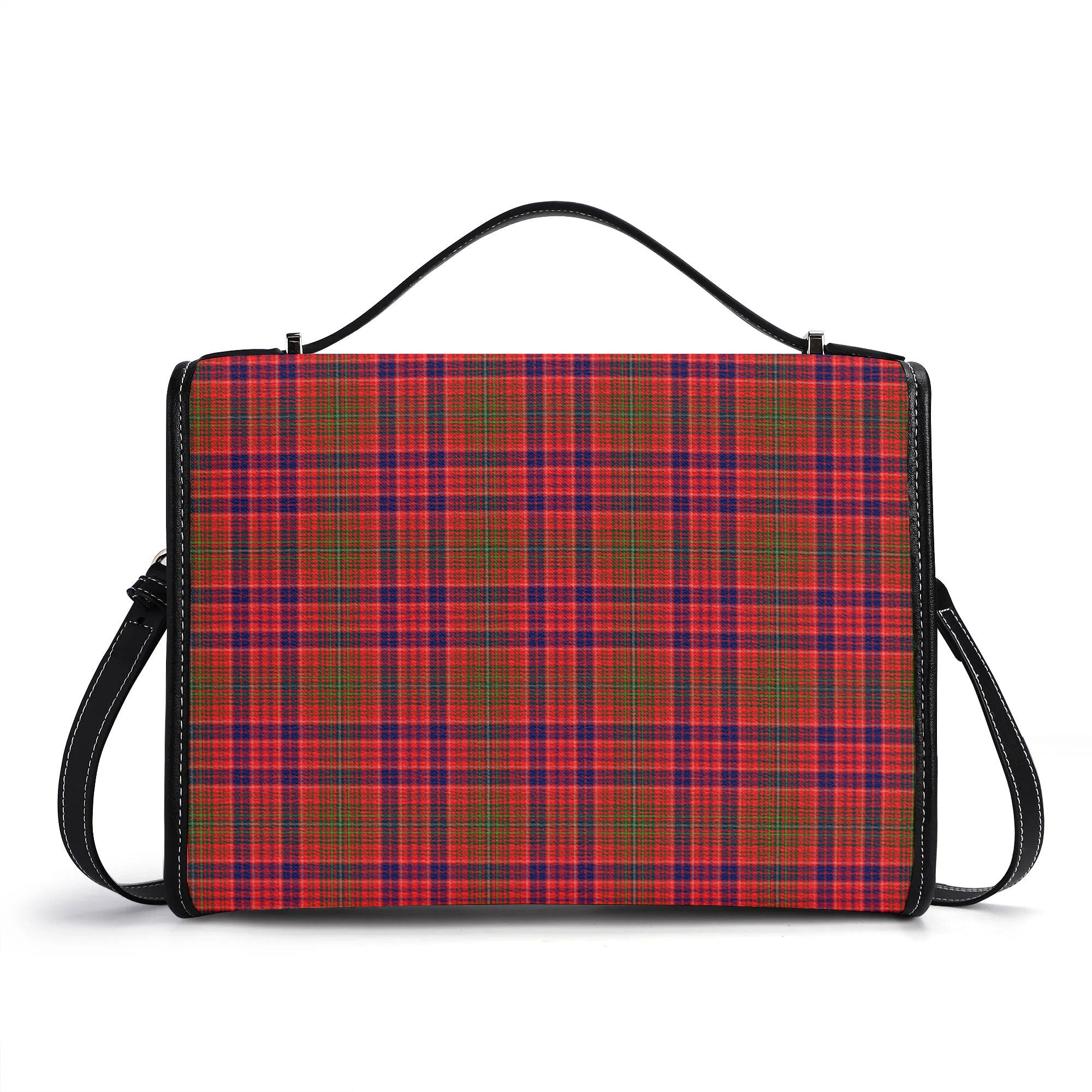 Lumsden Modern Tartan Crest Satchel Bag
