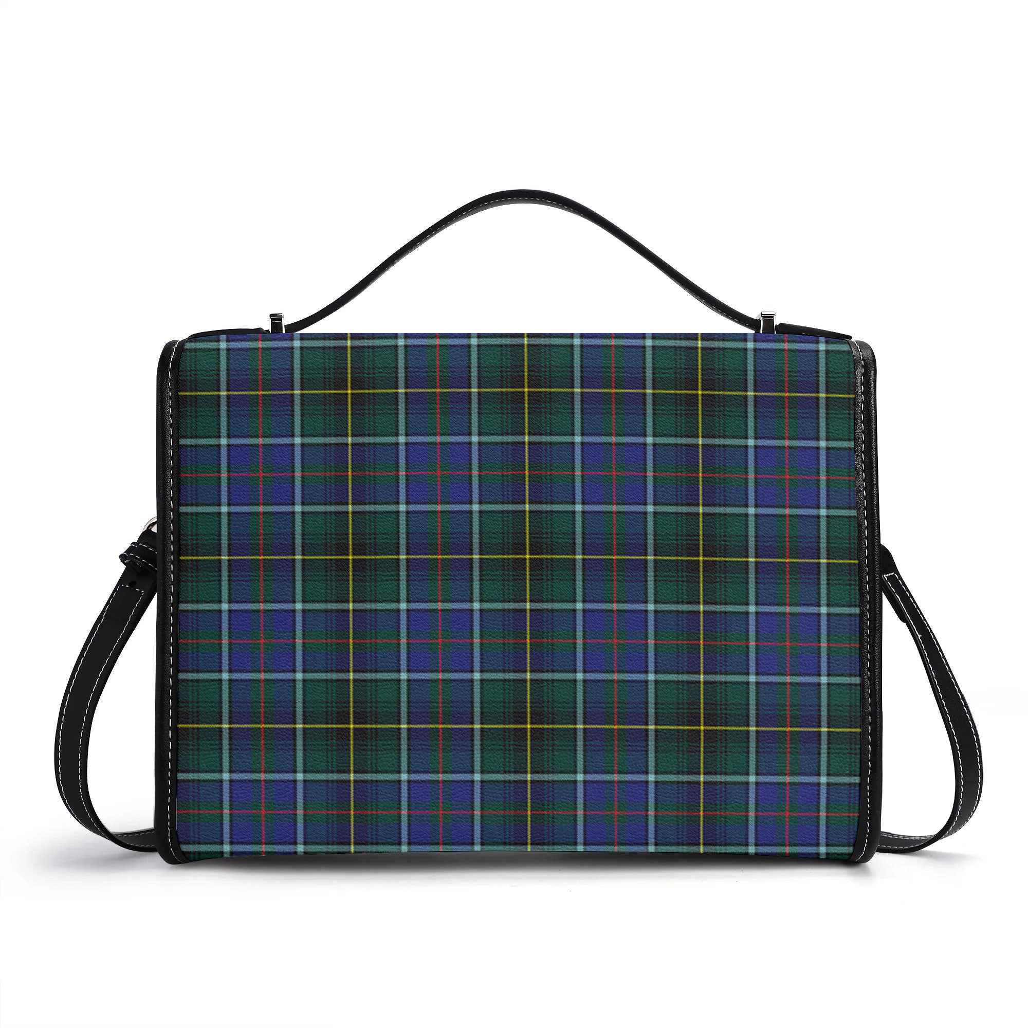 MacInnes Modern Tartan Crest Satchel Bag