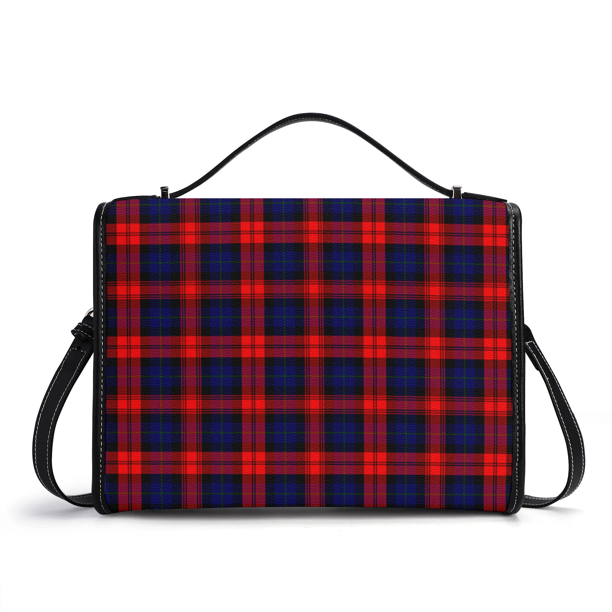 MacLachlan Modern Tartan Crest Satchel Bag
