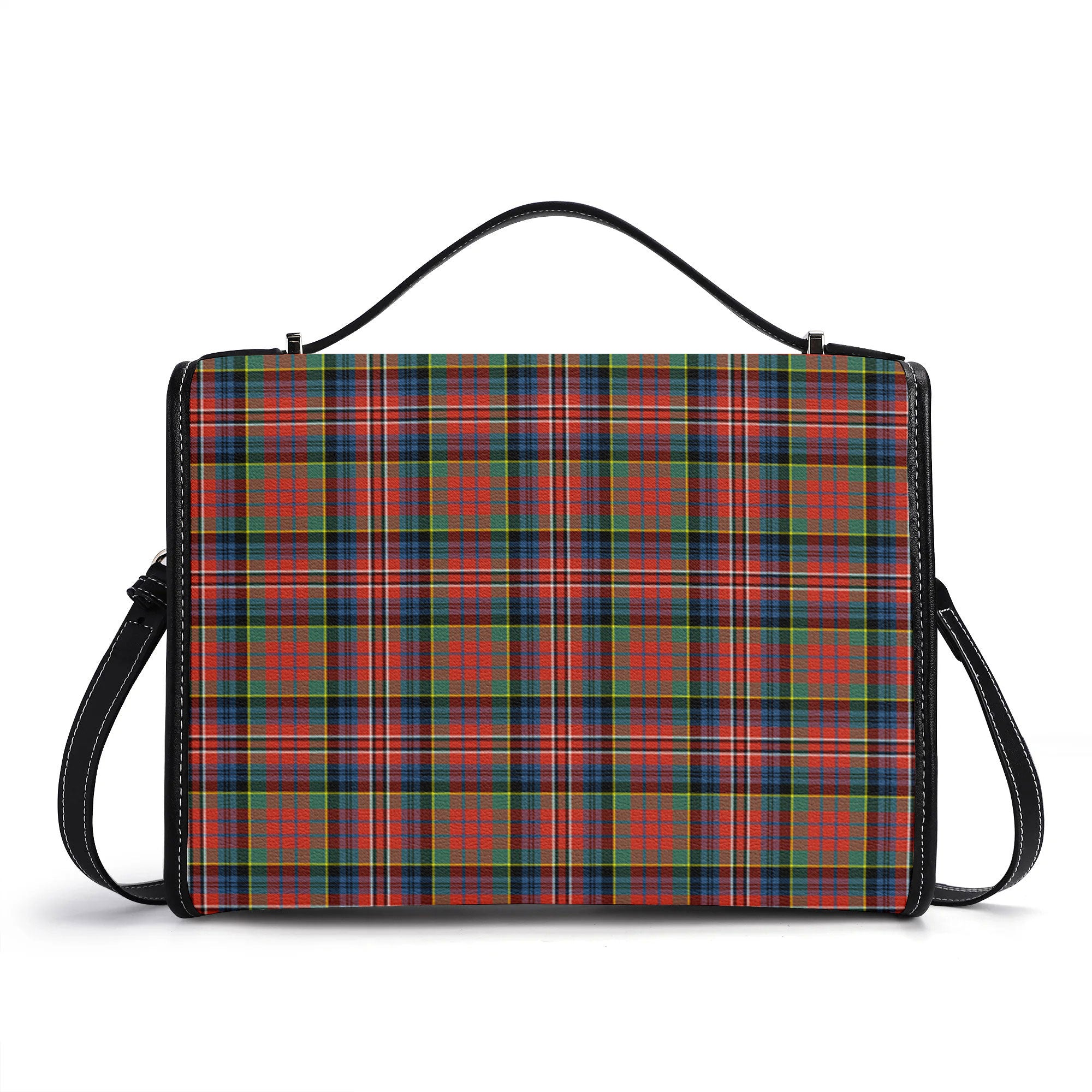 MacPherson Ancient Tartan Crest Satchel Bag