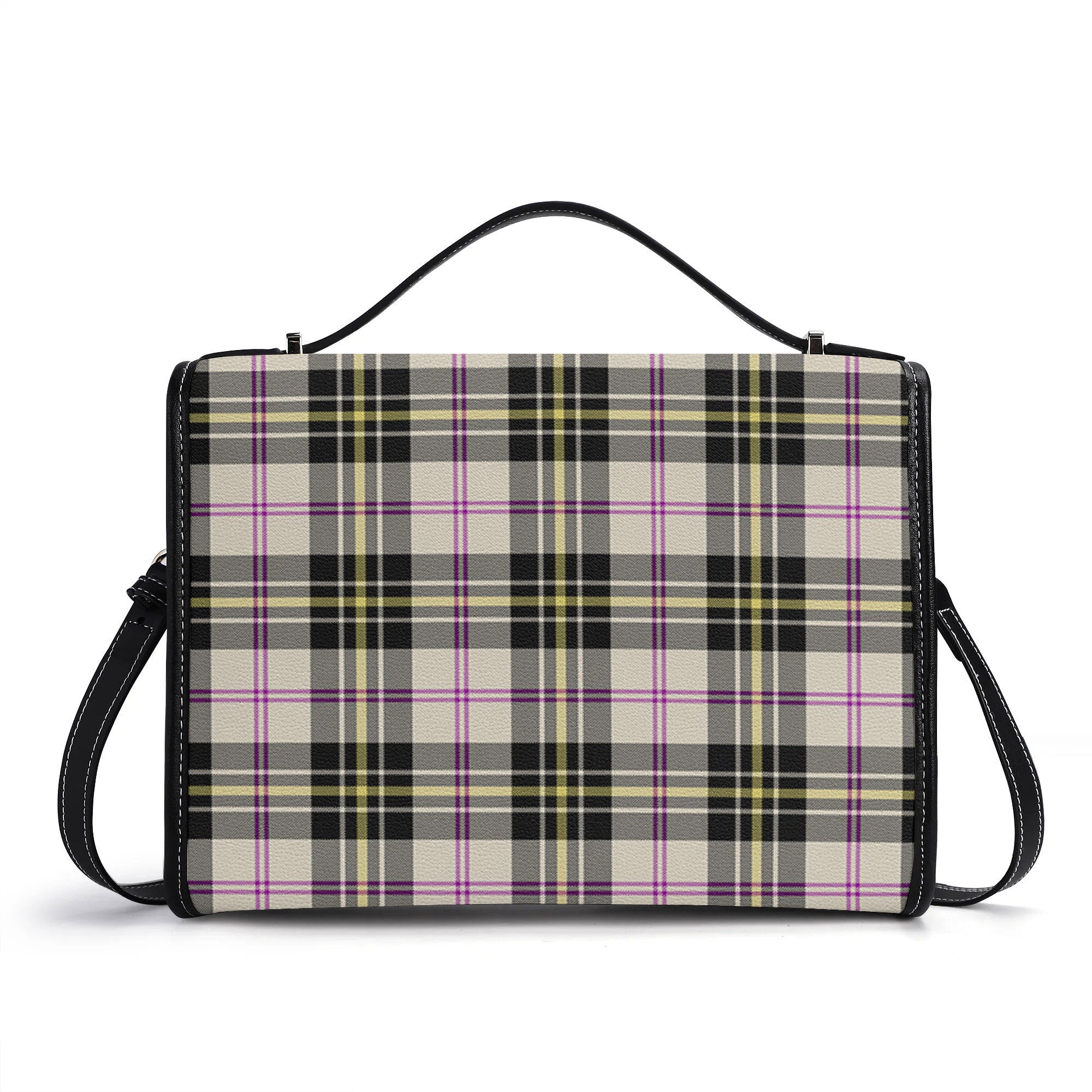 MacPherson Dress Ancient Tartan Crest Satchel Bag