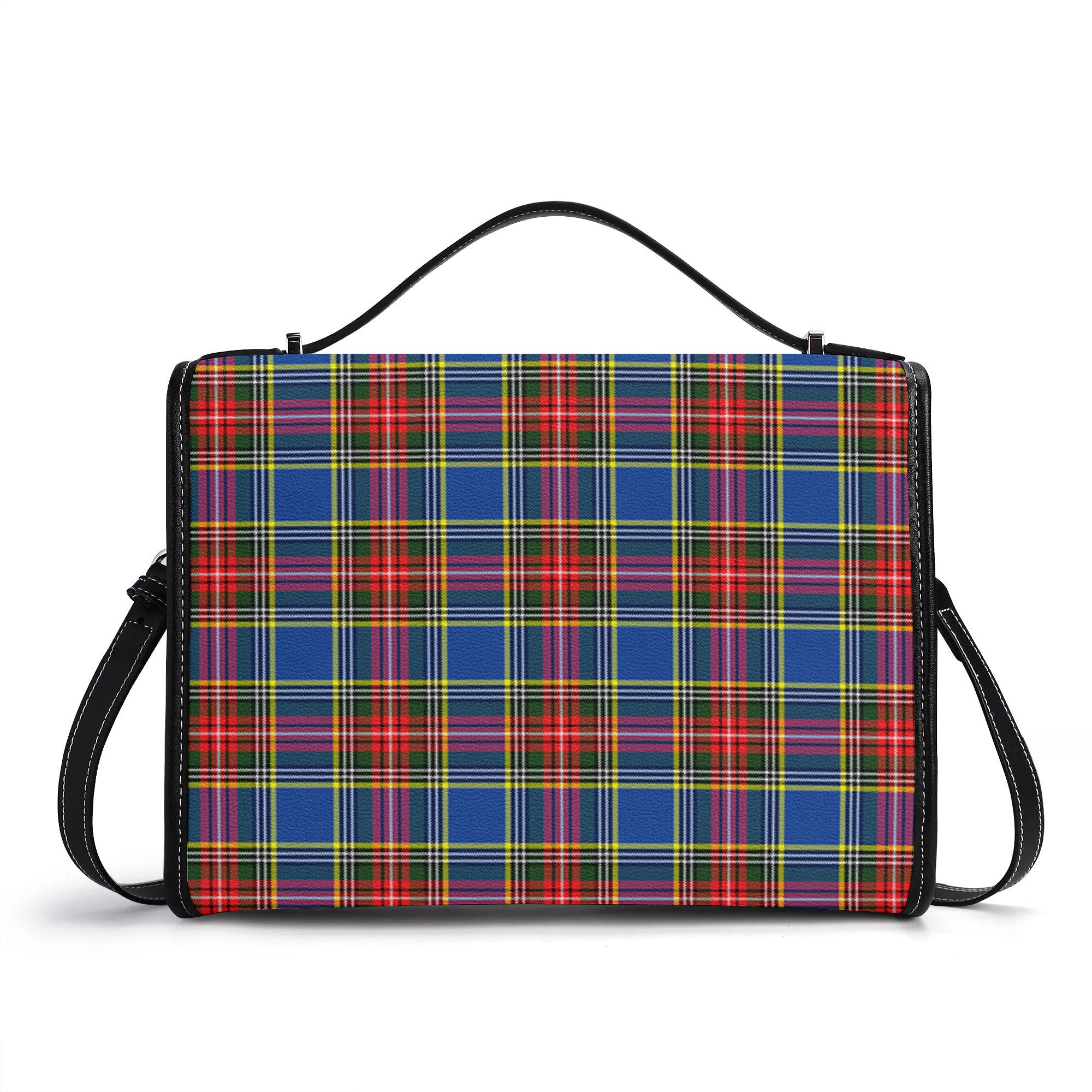 McBeth Modern Tartan Crest Satchel Bag