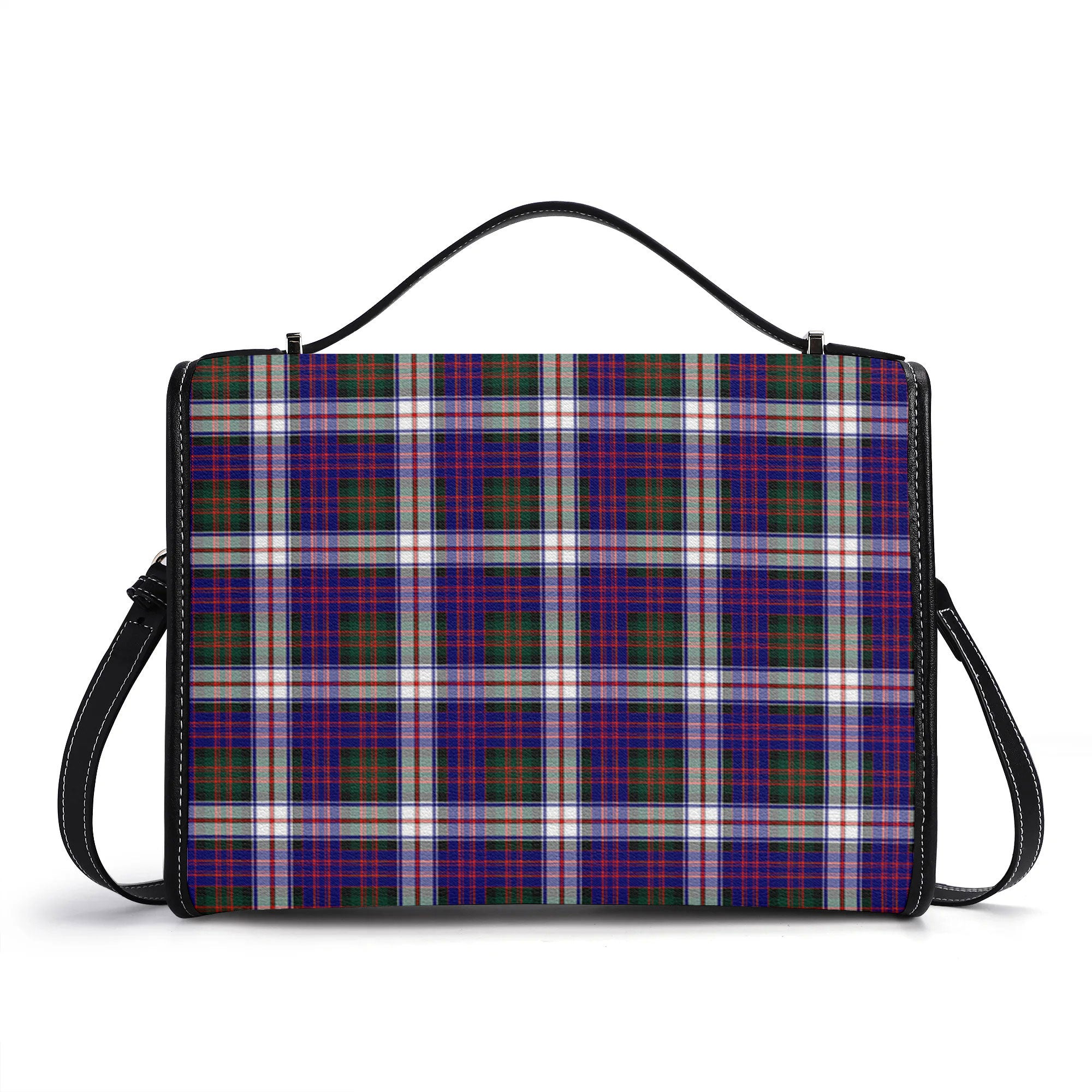 McDonald Dress Modern Tartan Crest Satchel Bag