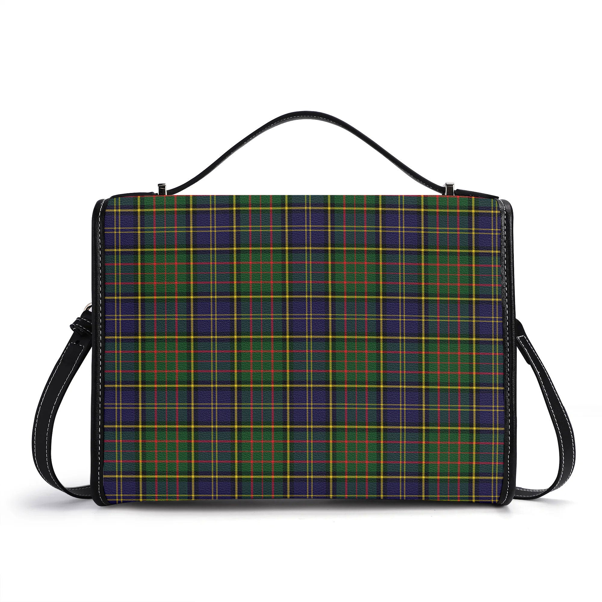 McMillan Hunting Modern Tartan Crest Satchel Bag