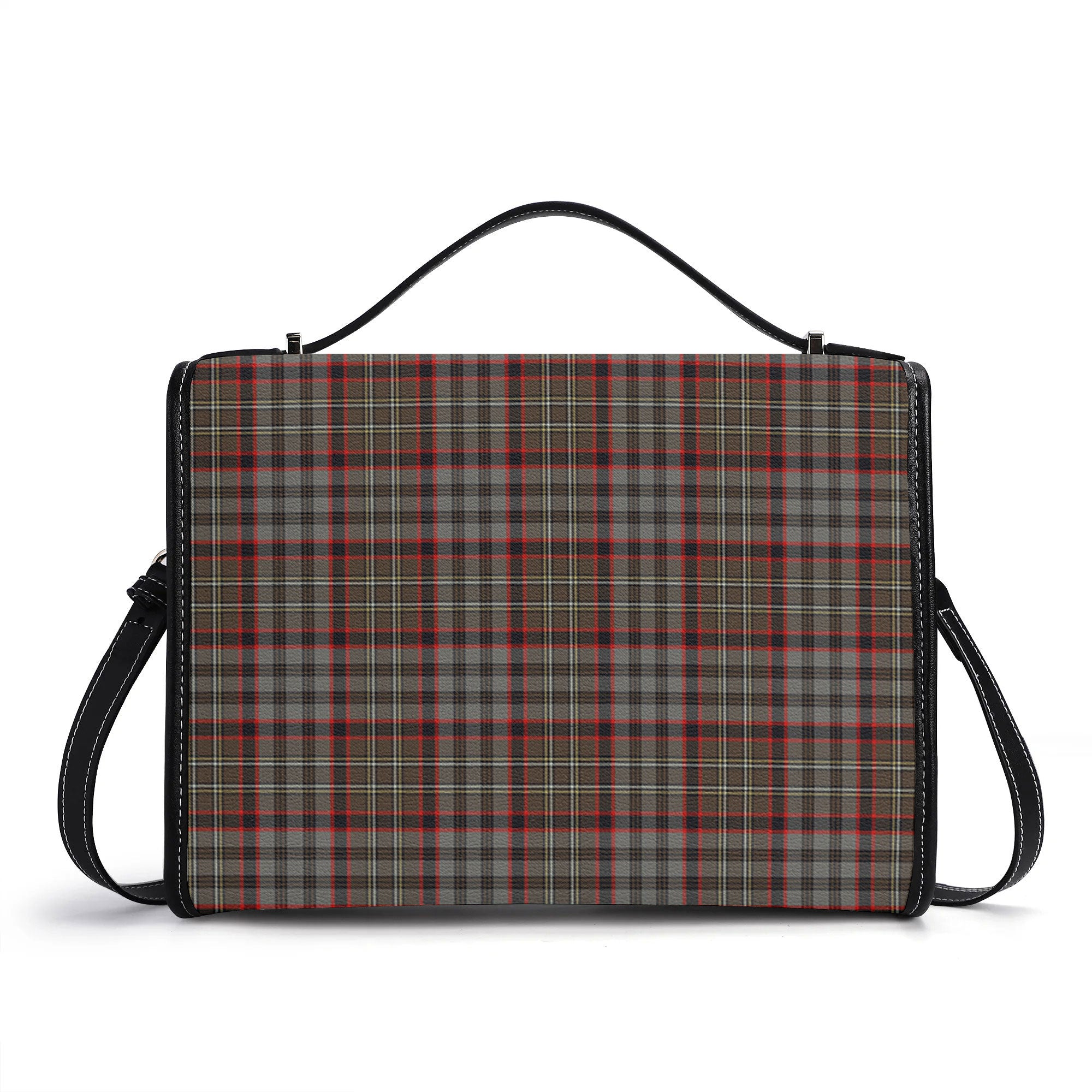 Nicolson Hunting Weathered Tartan Crest Satchel Bag