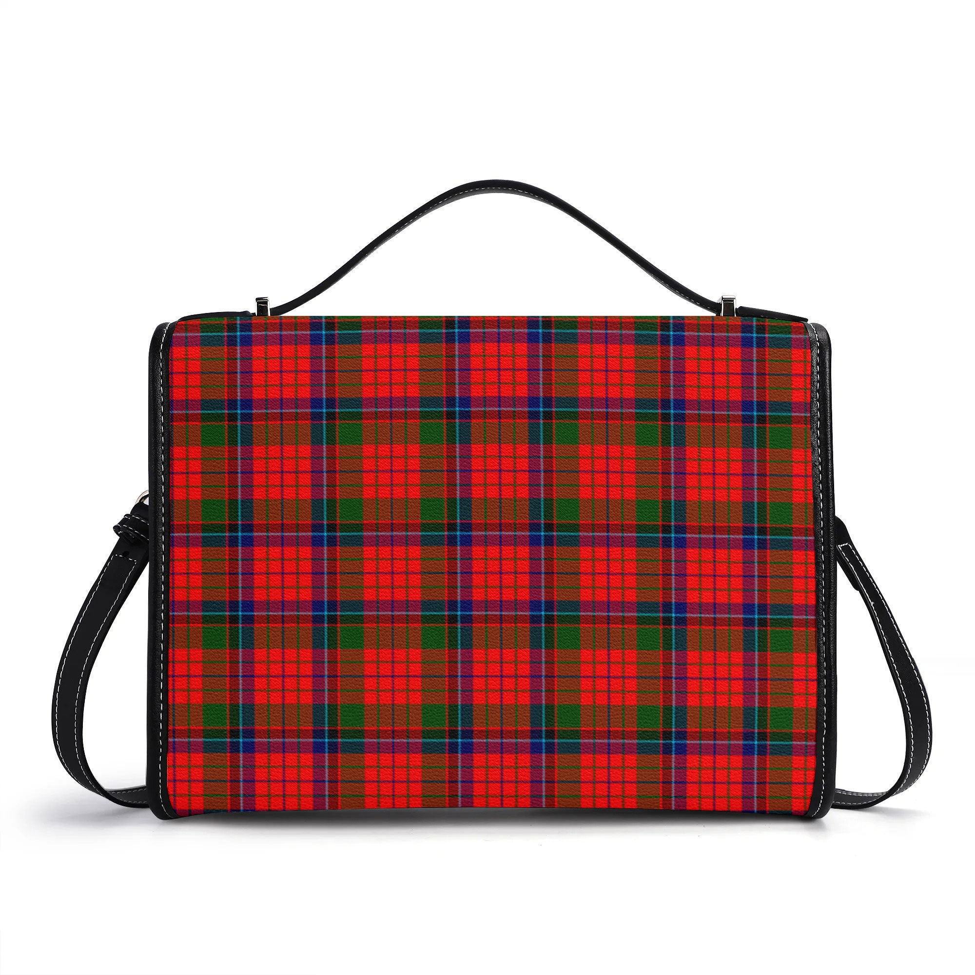 Nicolson Modern Tartan Crest Satchel Bag