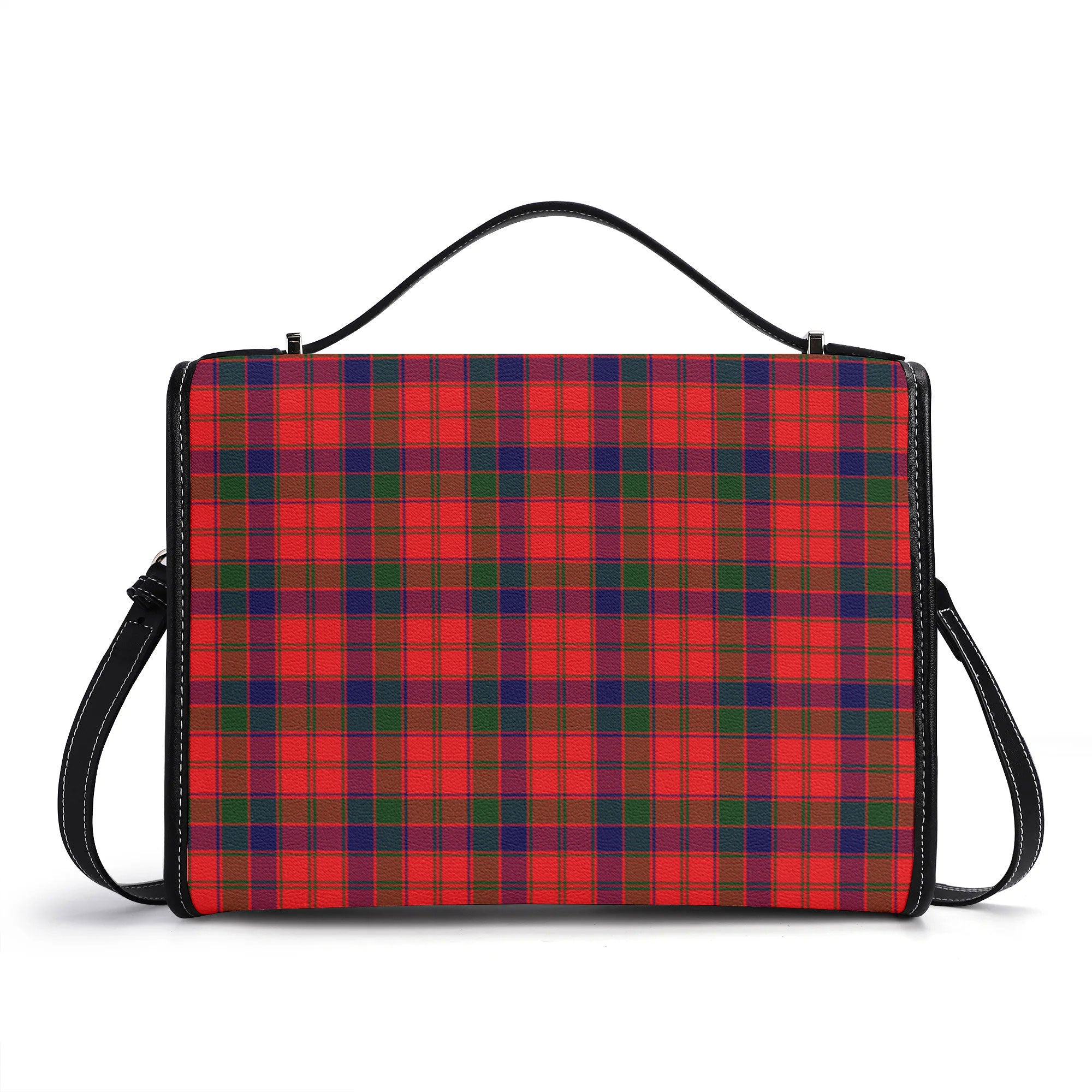 Reid Modern Tartan Crest Satchel Bag