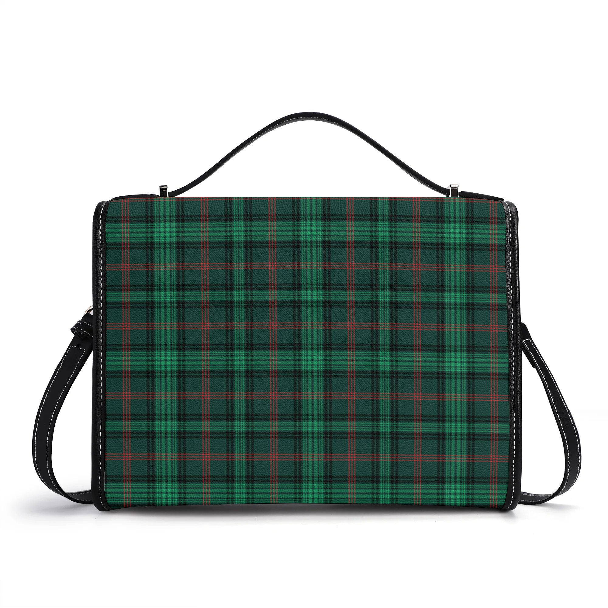 Ross Hunting Modern Tartan Crest Satchel Bag