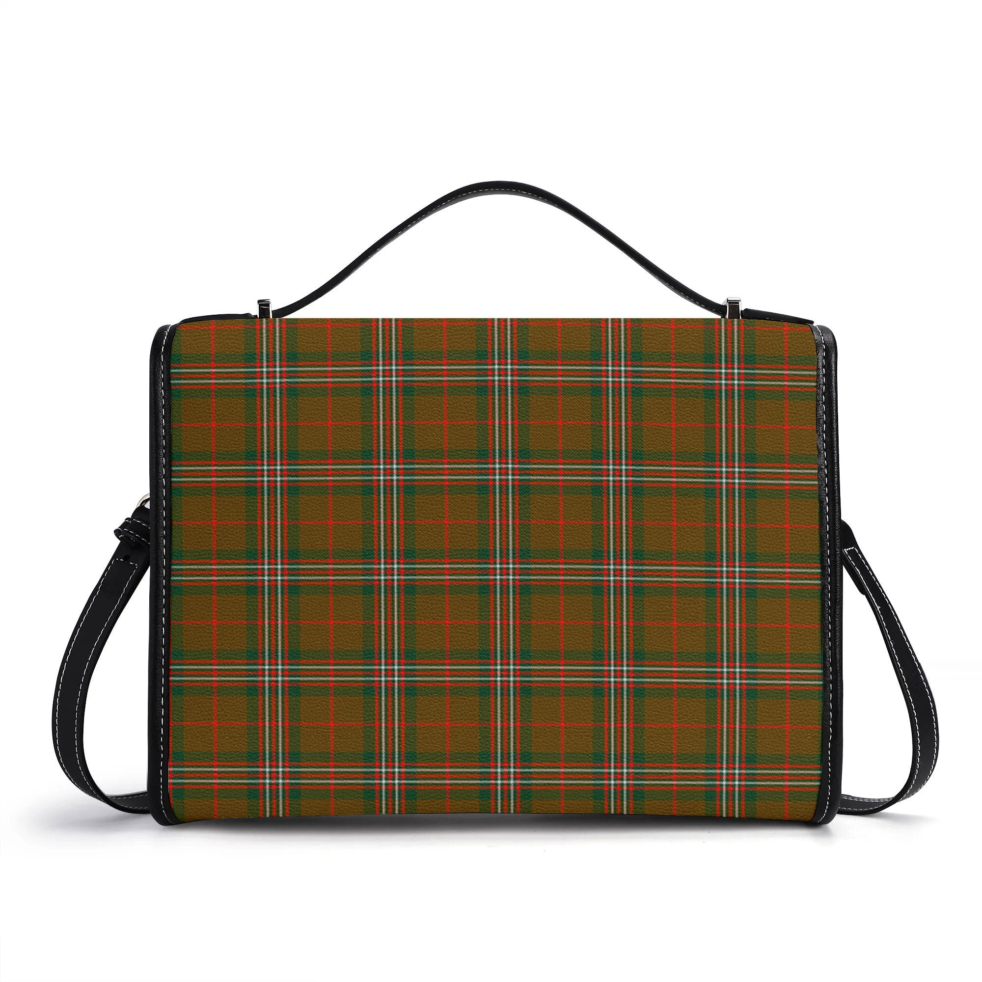 Scott Brown Modern Tartan Crest Satchel Bag