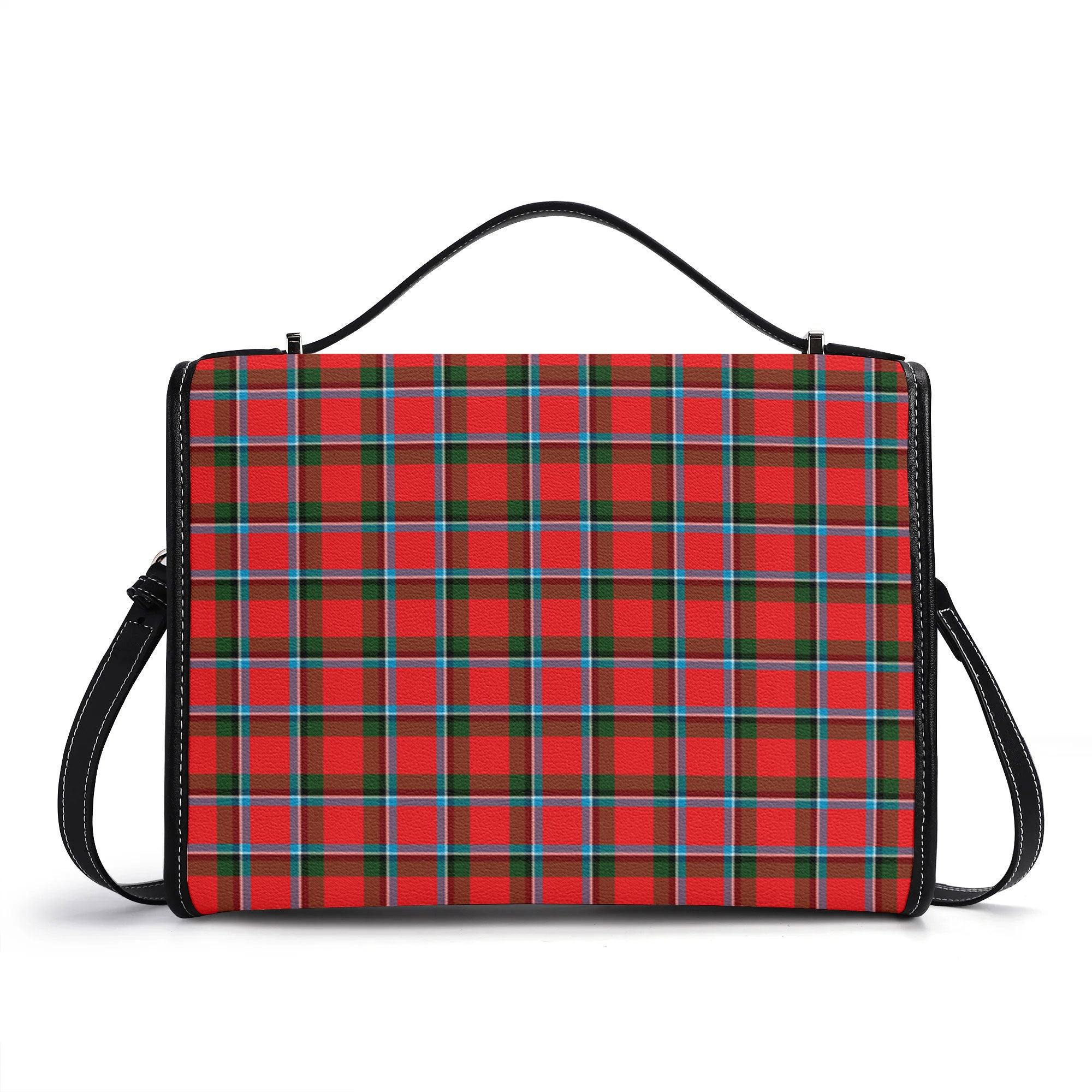 Sinclair Modern Tartan Crest Satchel Bag