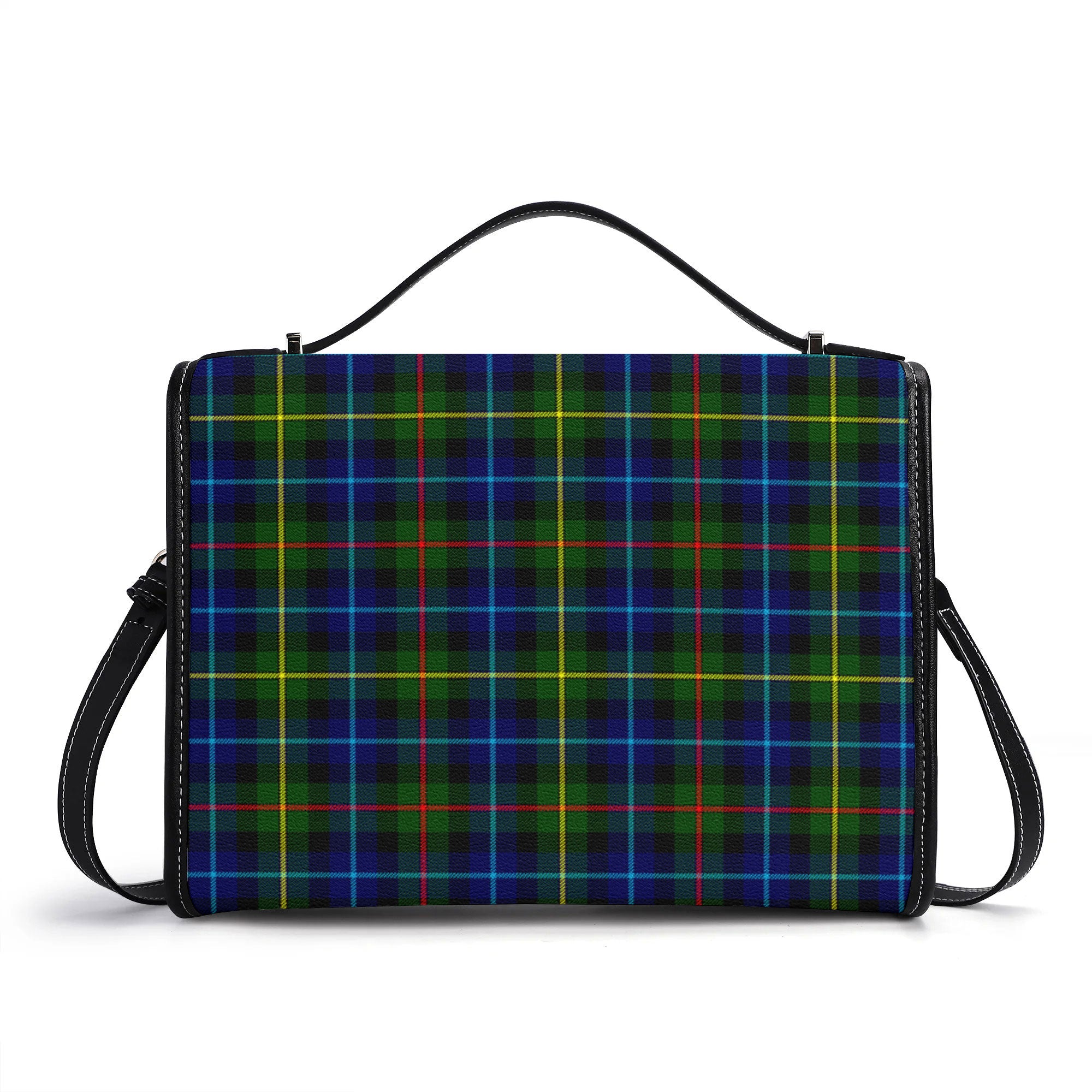 Smith Modern Tartan Crest Satchel Bag