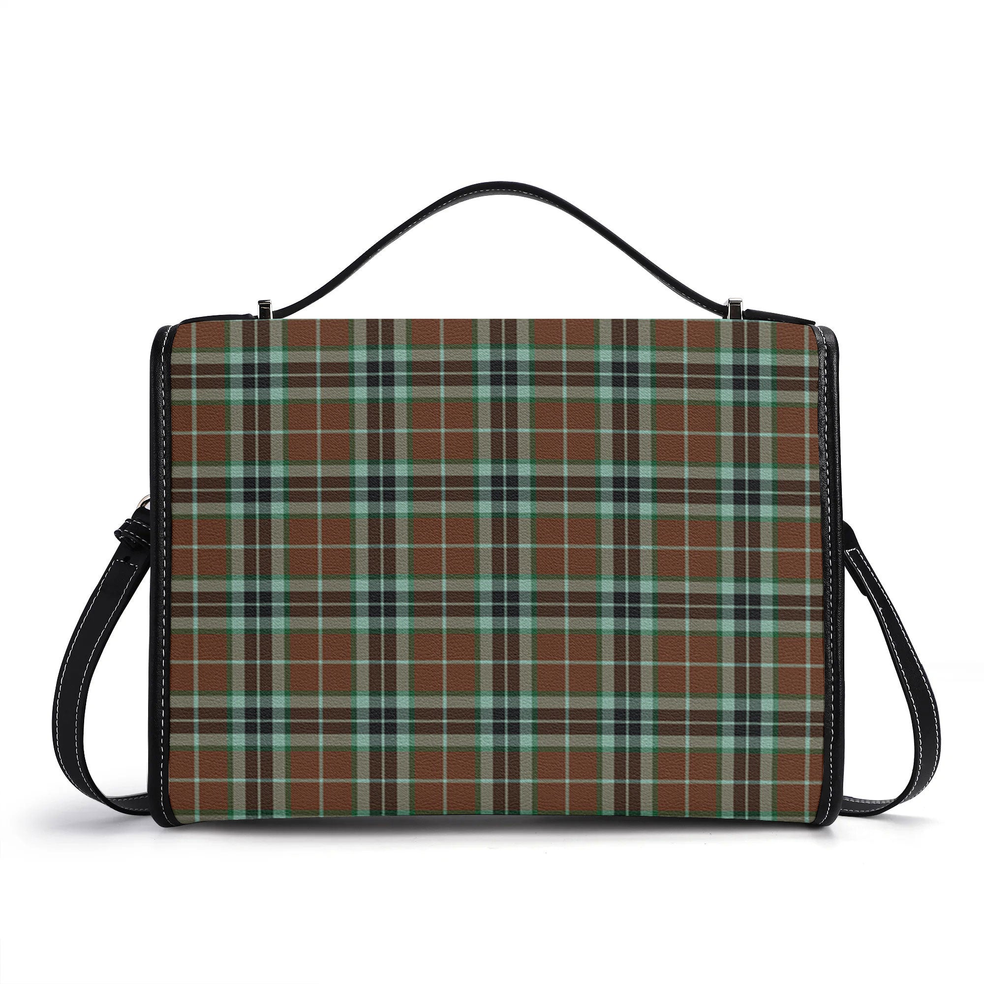 Thomson Hunting Modern Tartan Crest Satchel Bag