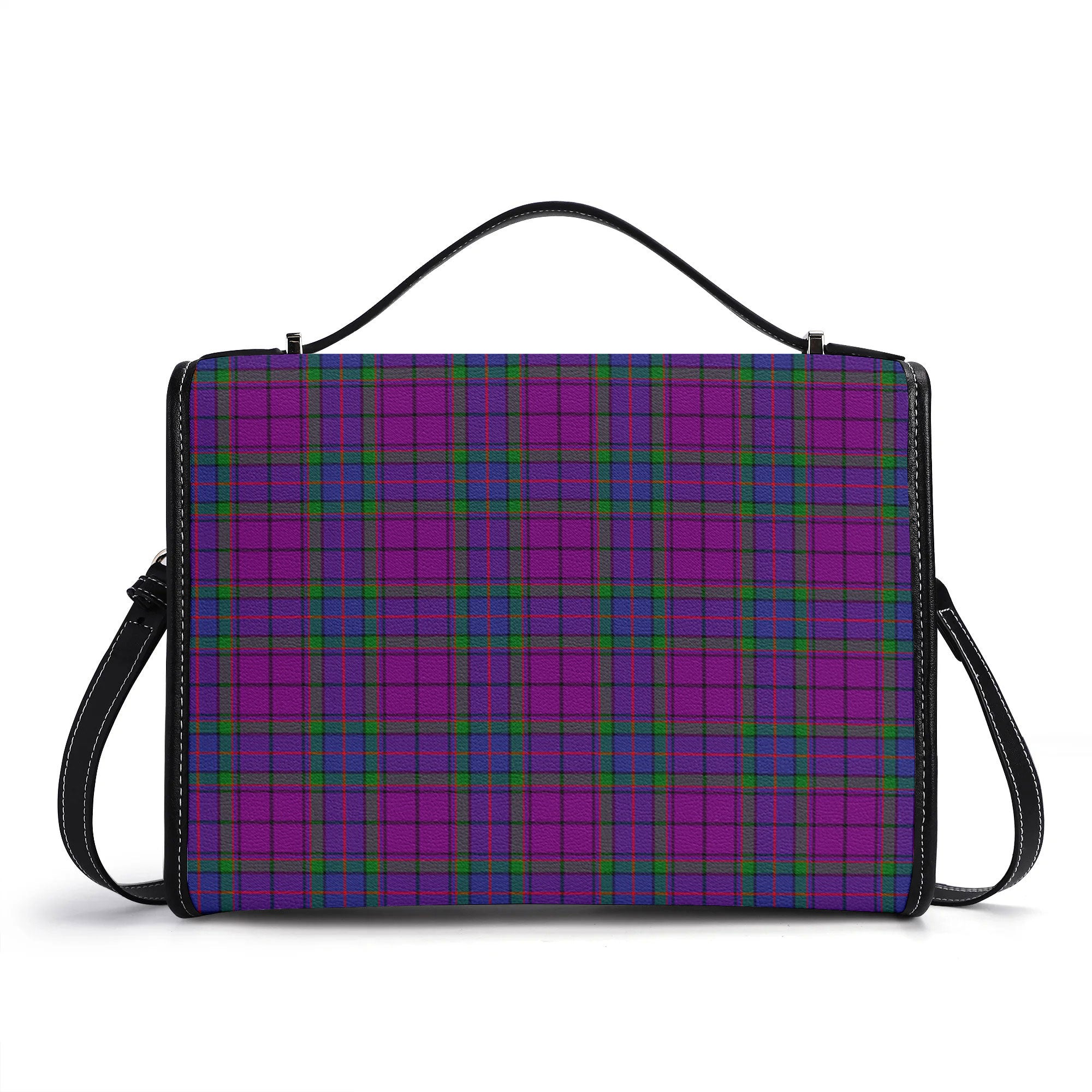 Wardlaw Modern Tartan Crest Satchel Bag